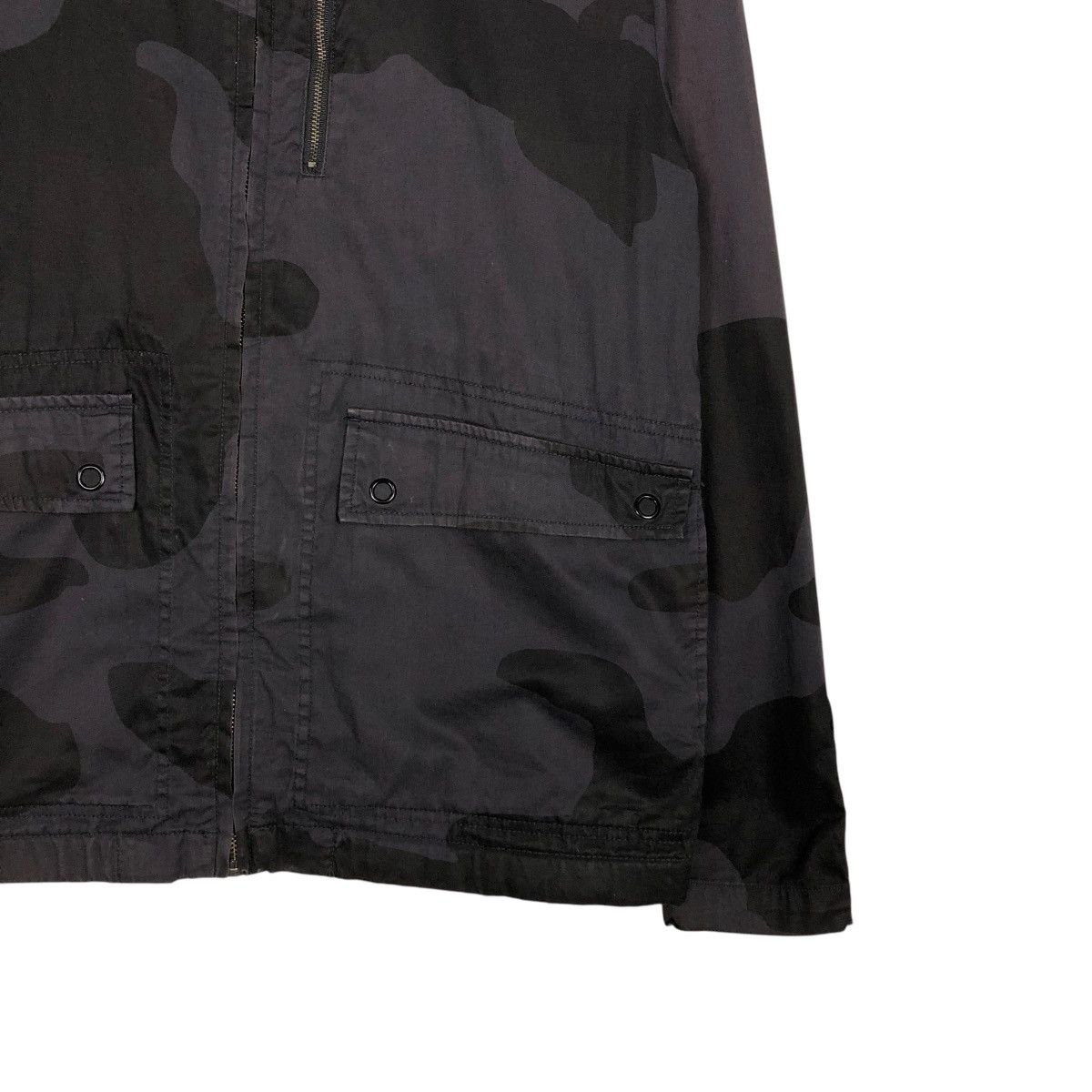 Japanese Brand 🔥RICH BLACK VINTAGE BIKER JACKET VOLCOM CAMOUFLAGE DESIGN Size US M / EU 48-50 / 2 - 7 Thumbnail