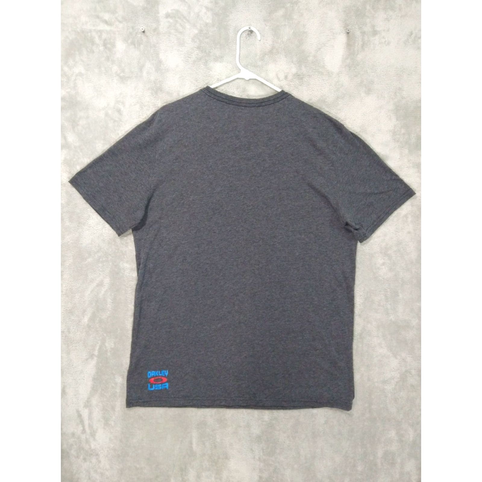 Oakley Oakley Gray Graphic Print Short Sleeve Crew Neck T-Shirt Mens 2XL Size US XXL / EU 58 / 5 - 2 Thumbnail
