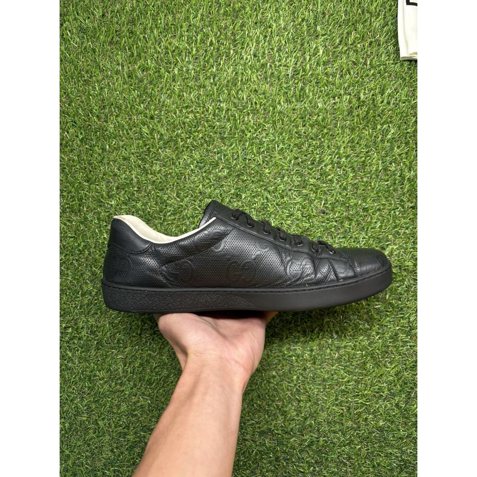 Gucci Gucci Ace GG ' Black ' | GOOD CONDITION! Size US 10 / EU 43 - 10 Thumbnail