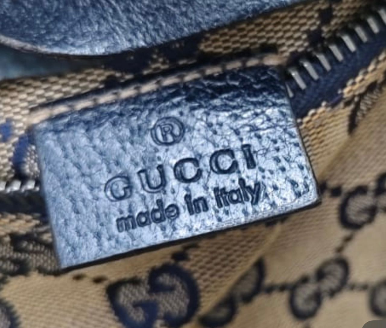 Gucci Authentic GUCCI BLUE GG Canvas lined pocket Belt bag Size ONE SIZE - 15 Thumbnail