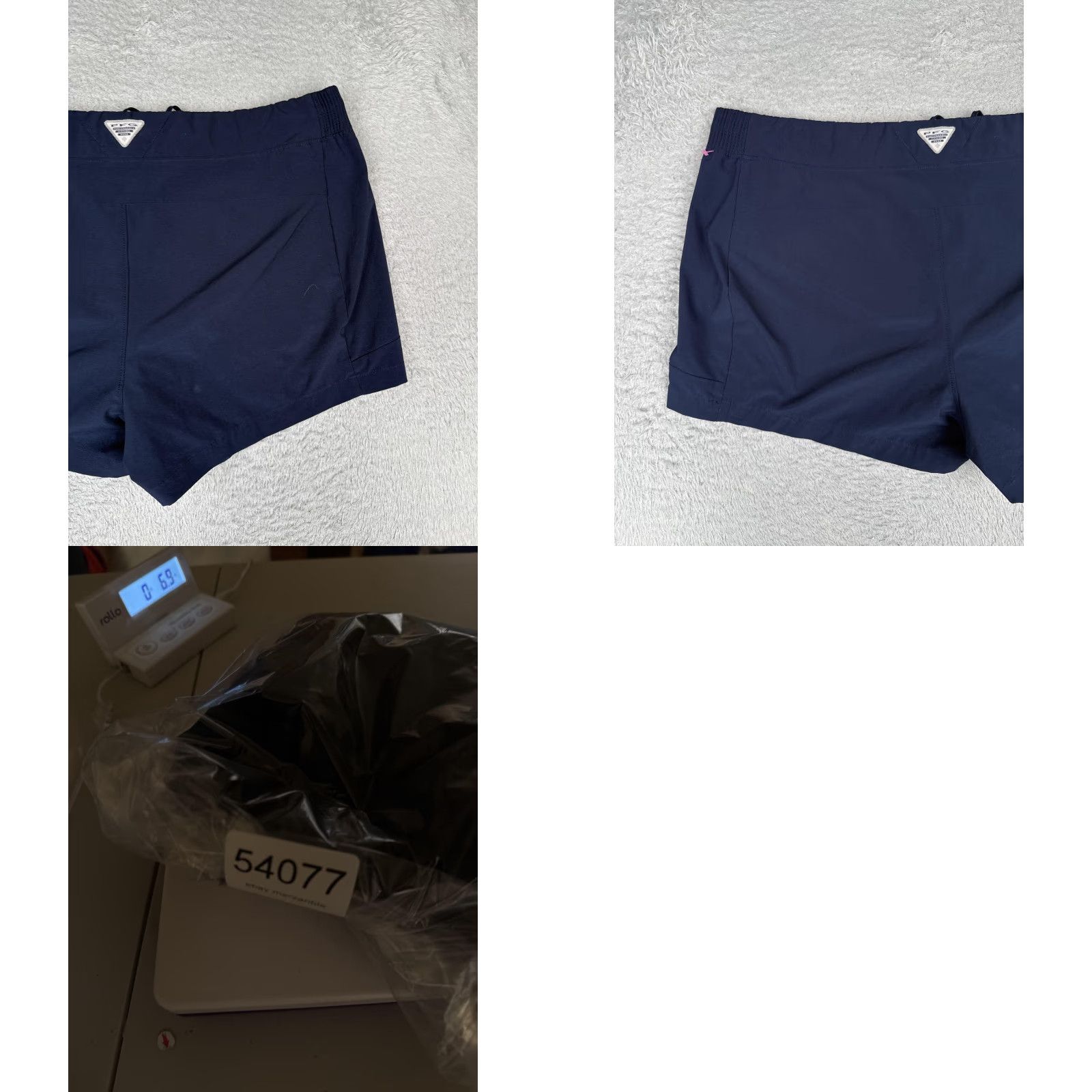 Vintage Columbia PFG Swim Shorts Womens XL Blue Trunks Zip Pockets Quick Dry Stretch 3" Size 40" / US 18 - 9 Thumbnail