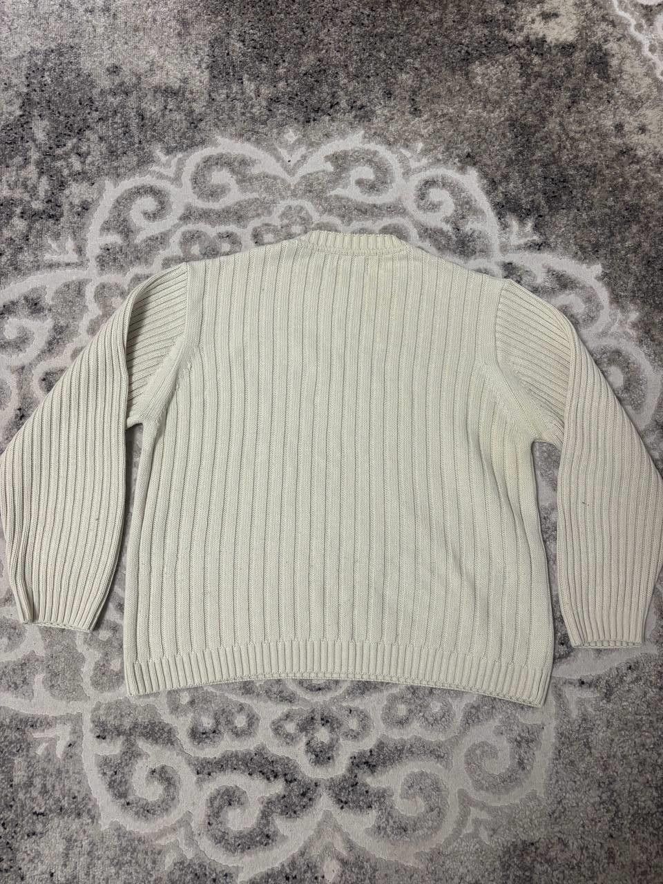 Vintage Vintage MTL Crewneck Sweater - Cream/Off-White Ribbed Knit Size US L / EU 52-54 / 3 - 3 Thumbnail