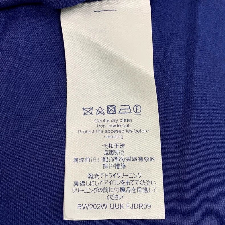 Louis Vuitton Louis Vuitton Dark blue logo and full print mulberry silk Size XS / US 0-2 / IT 36-38 - 6 Thumbnail