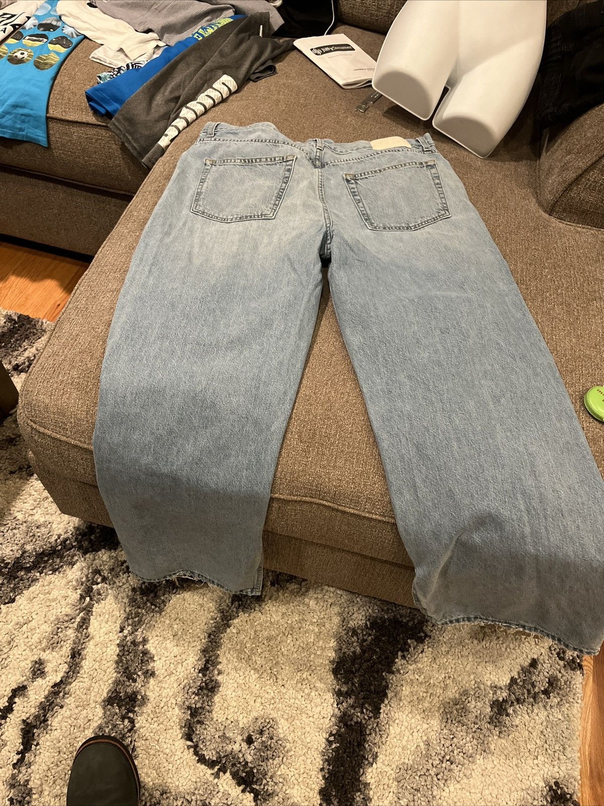 GRLFRND Grlfrnd jeans low rise boyfriend with slits Size 30" / US 8 / IT 44 - 6 Thumbnail