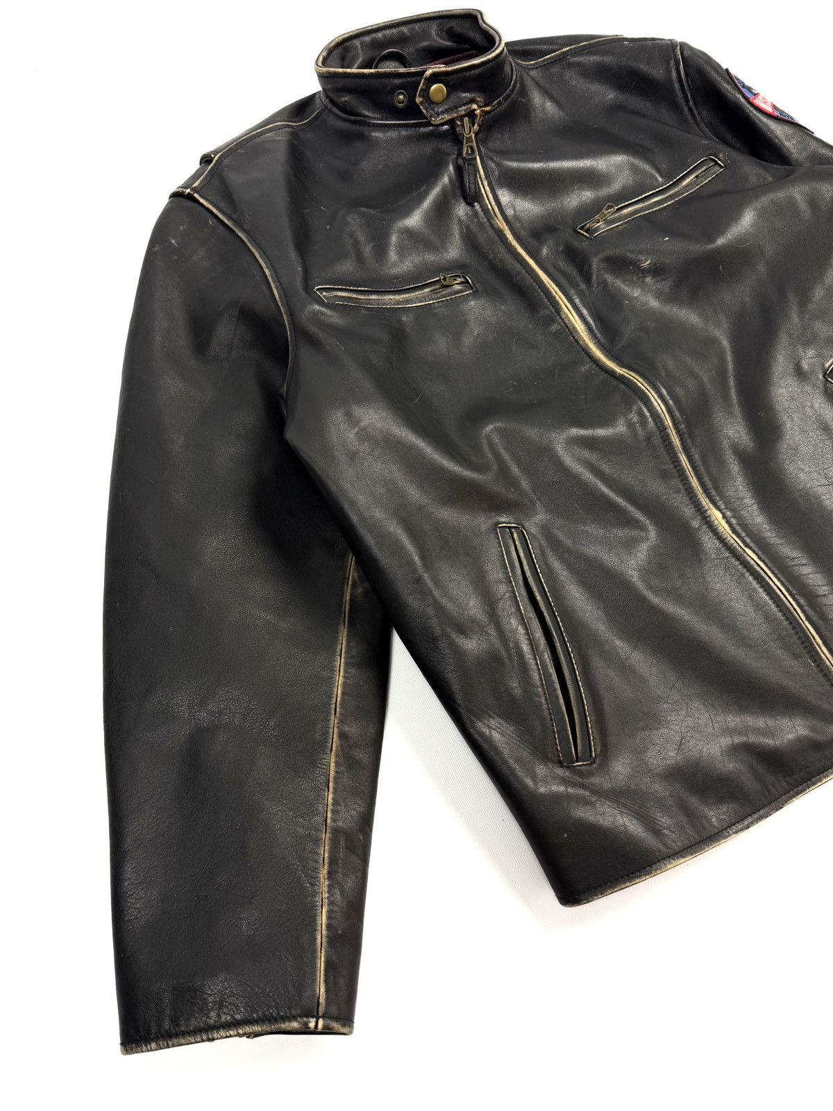 Golden Bear Golden Bear Vintage Lodi Leather Moto Jacket Mission Control Size US L / EU 52-54 / 3 - 13 Thumbnail
