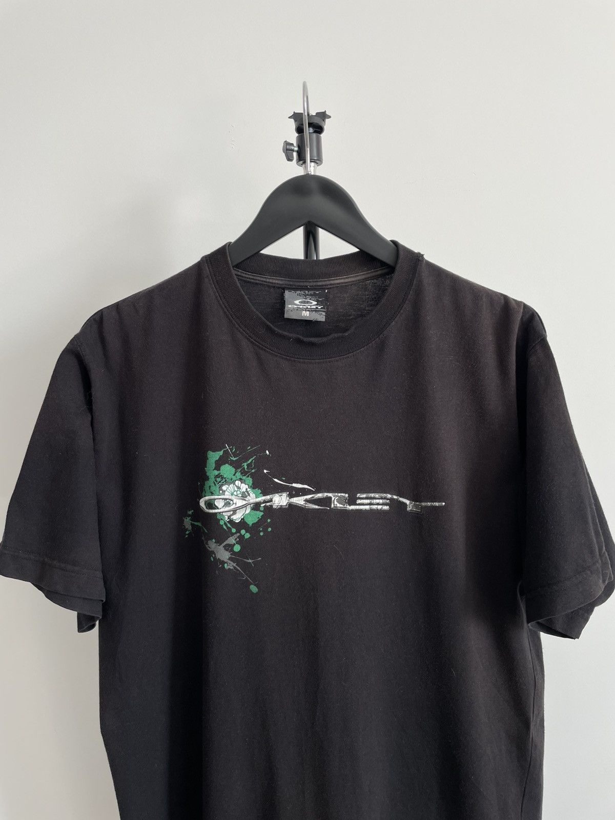 Oakley Vintage Oakley 90’s Software Icon Green Flower T-Shirt RARE Size US M / EU 48-50 / 2 - 4 Thumbnail