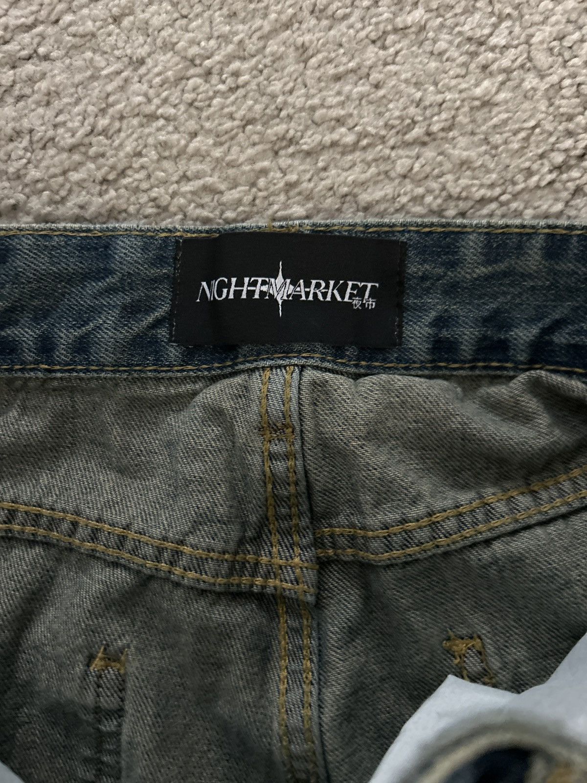 Japanese Brand × Vintage Nightmarket baggy vintage jeans Size US 28 / EU 44 - 4 Thumbnail
