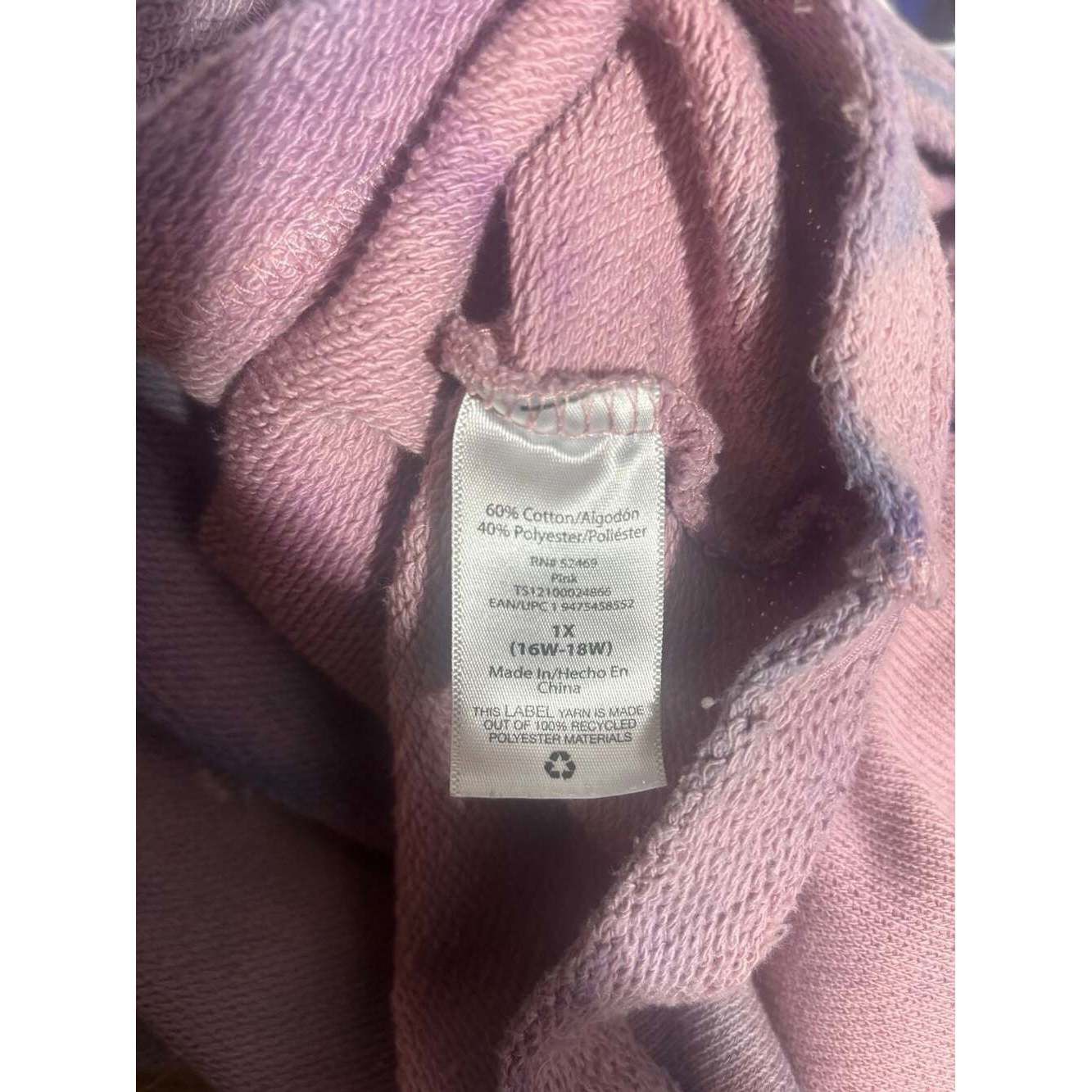 Other Custom Upcycled Purple Tie-Dye Tapestry Patchwork Hoodie Siz Size ONE SIZE - 7 Thumbnail