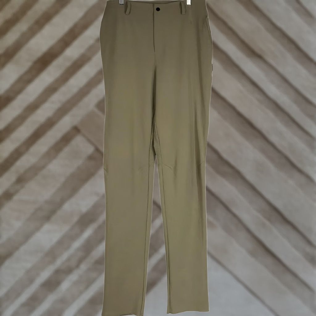 Nike Nike Men's Medium Beige Elastic Button Waist Stretch On Field Pants Size US 31 - 1 Thumbnail
