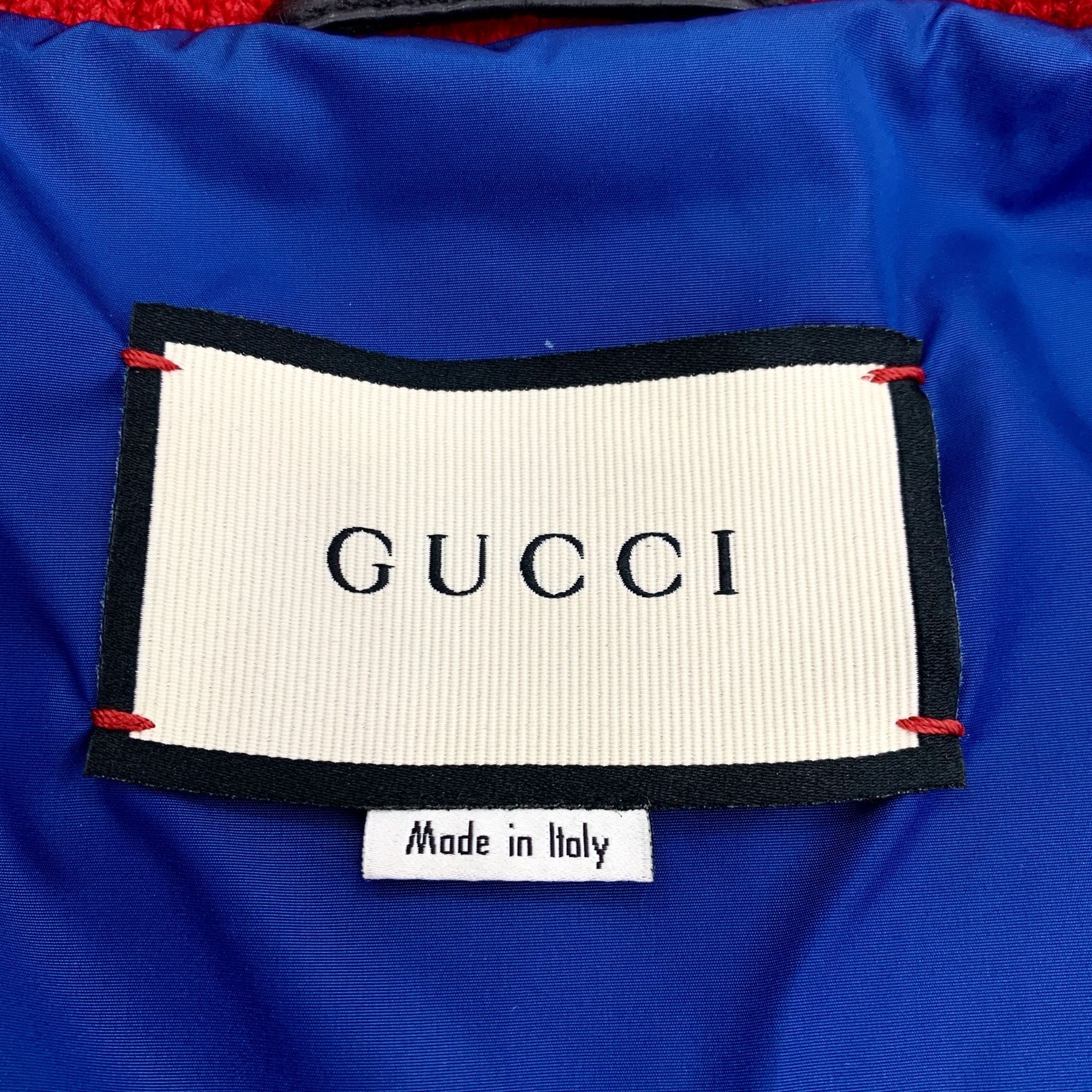 Gucci Gucci Hollywood Black Leather Jacket Red Trim Ribbed Collar Size US S / EU 44-46 / 1 - 2 Thumbnail