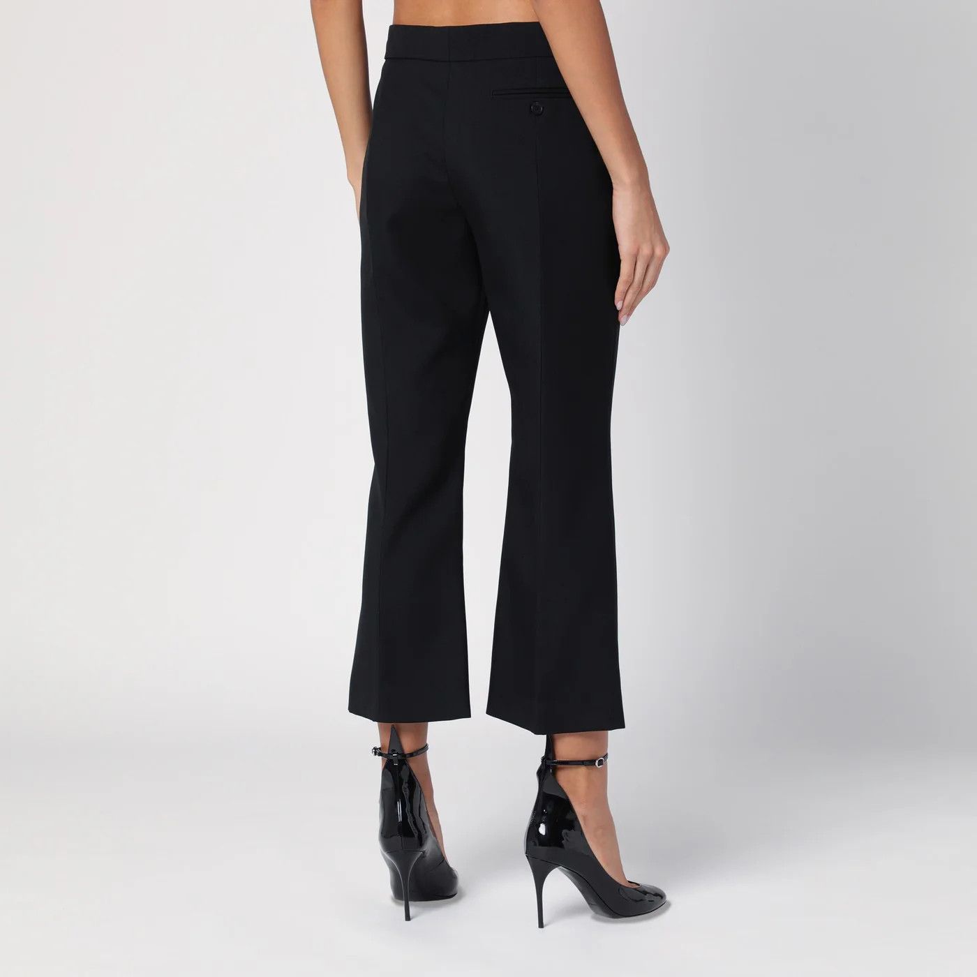 Alexander McQueen o1d2blof0426 Wool Trousers in Black Size 28" / US 6 / IT 42 - 4 Thumbnail