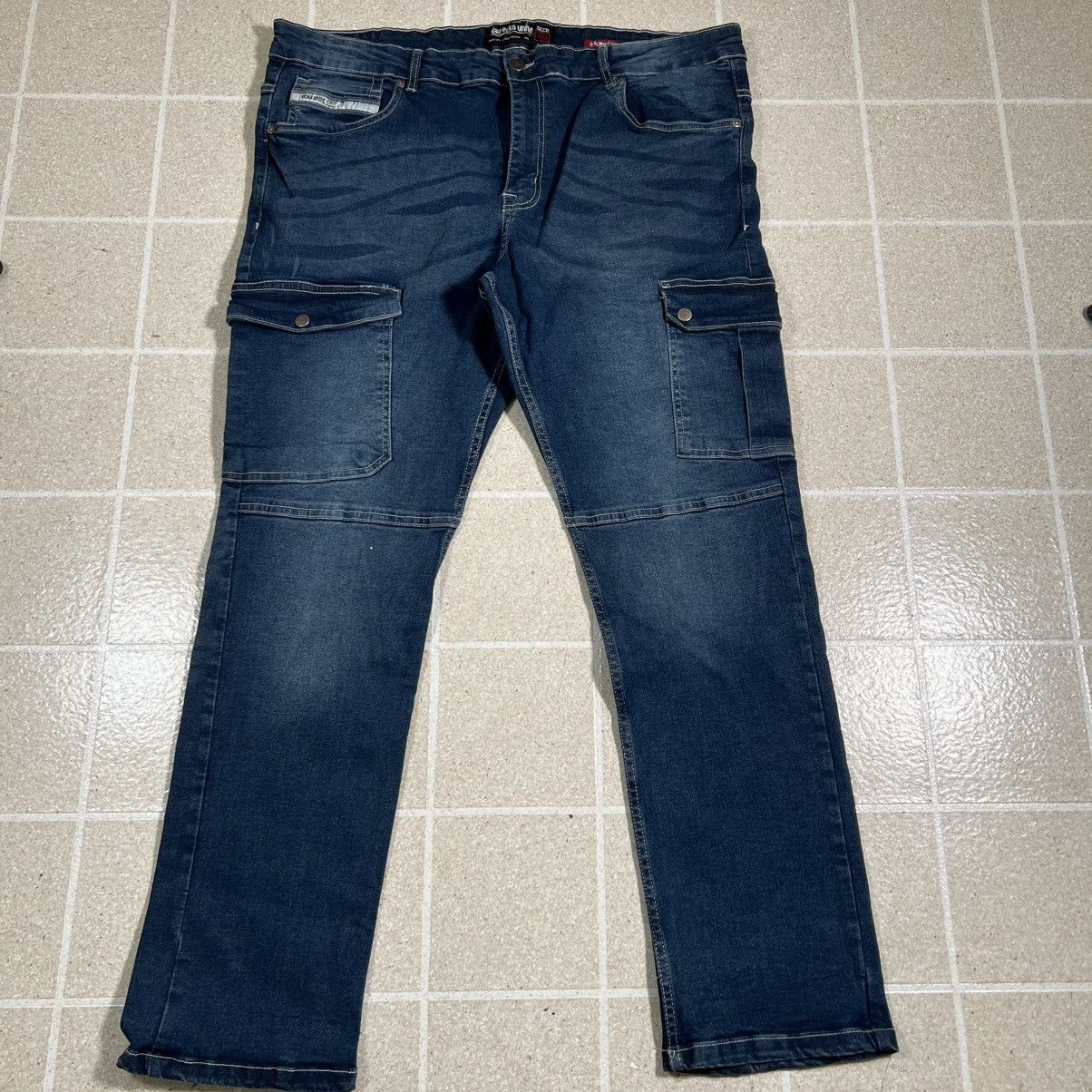Ecko Unltd. Ecko Jeans 40x30 Straight Cargo Pocket Blue Denim Y2K Skate Size US 40 / EU 56 - 5 Thumbnail