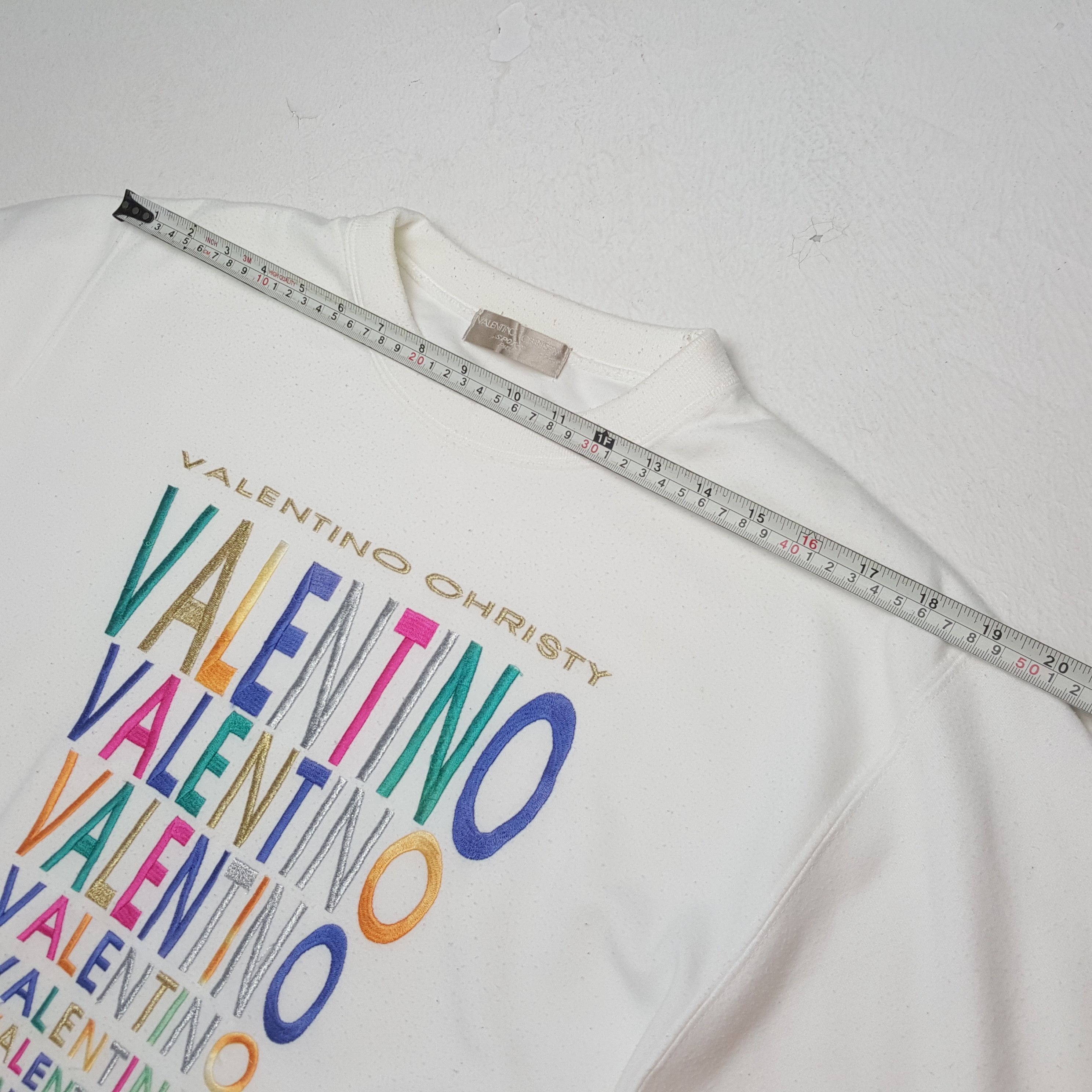 Valentino × Vintage VALENTINO CHRISTY Colourful Design Sweatshirt Size US M / EU 48-50 / 2 - 4 Thumbnail