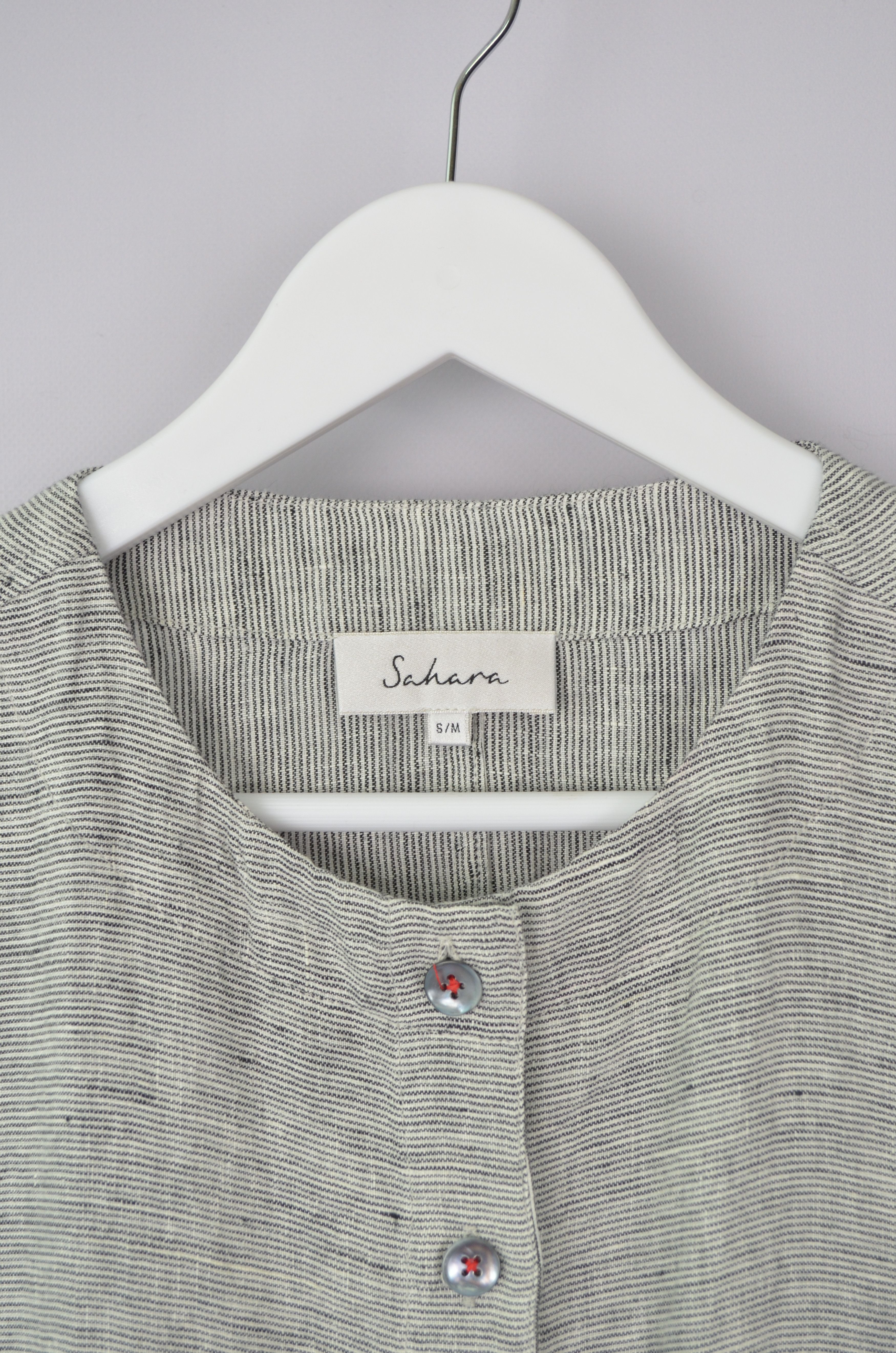 Designer × Sahara Club Sahara Striped Striped Tunic Shirt Linen Size S-M Oversize Size S / US 4 / IT 40 - 10 Thumbnail