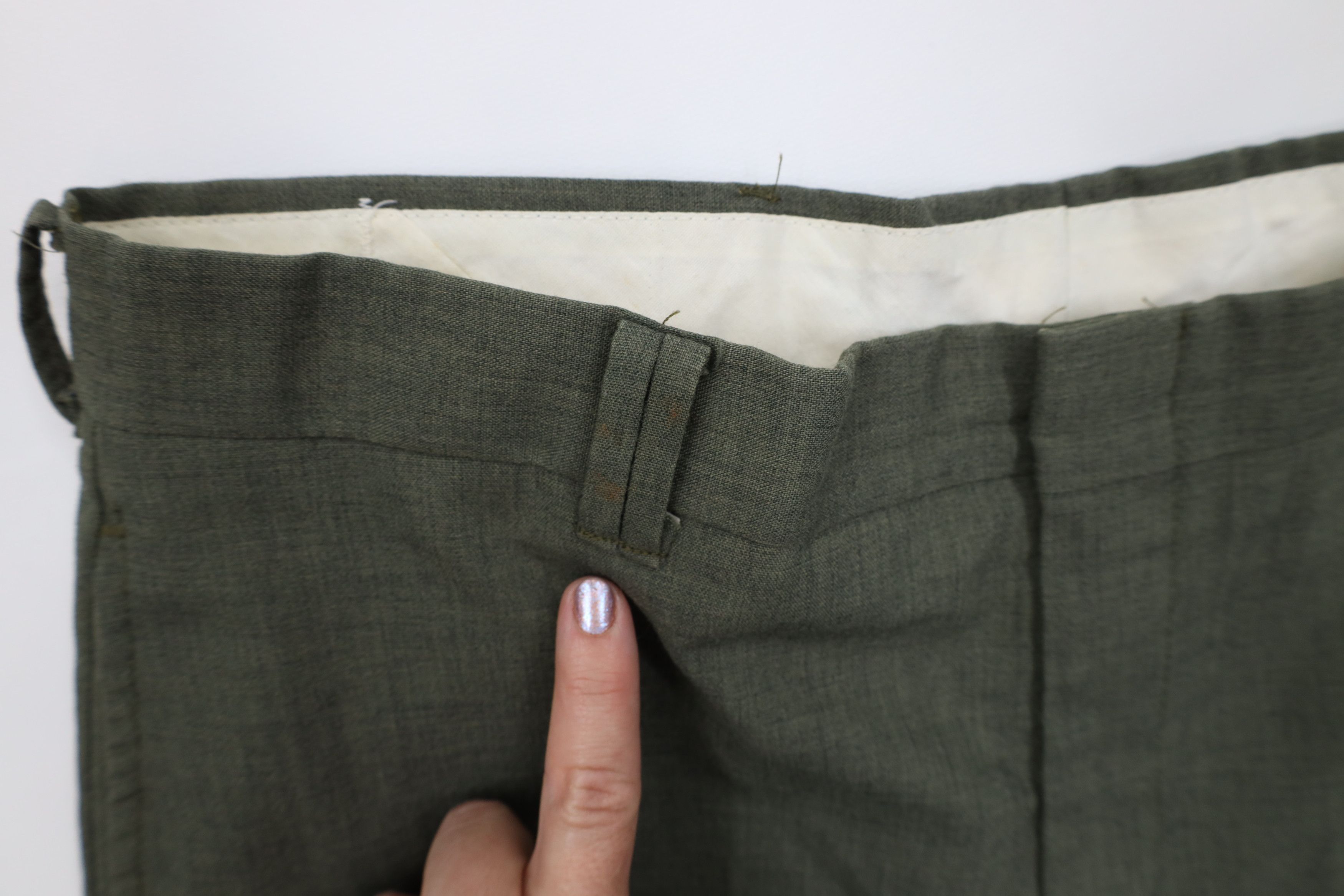 Vintage Vintage 60s Streetwear Wool Blend Wide Leg Chino Pants USA Size US 36 / EU 52 - 5 Thumbnail