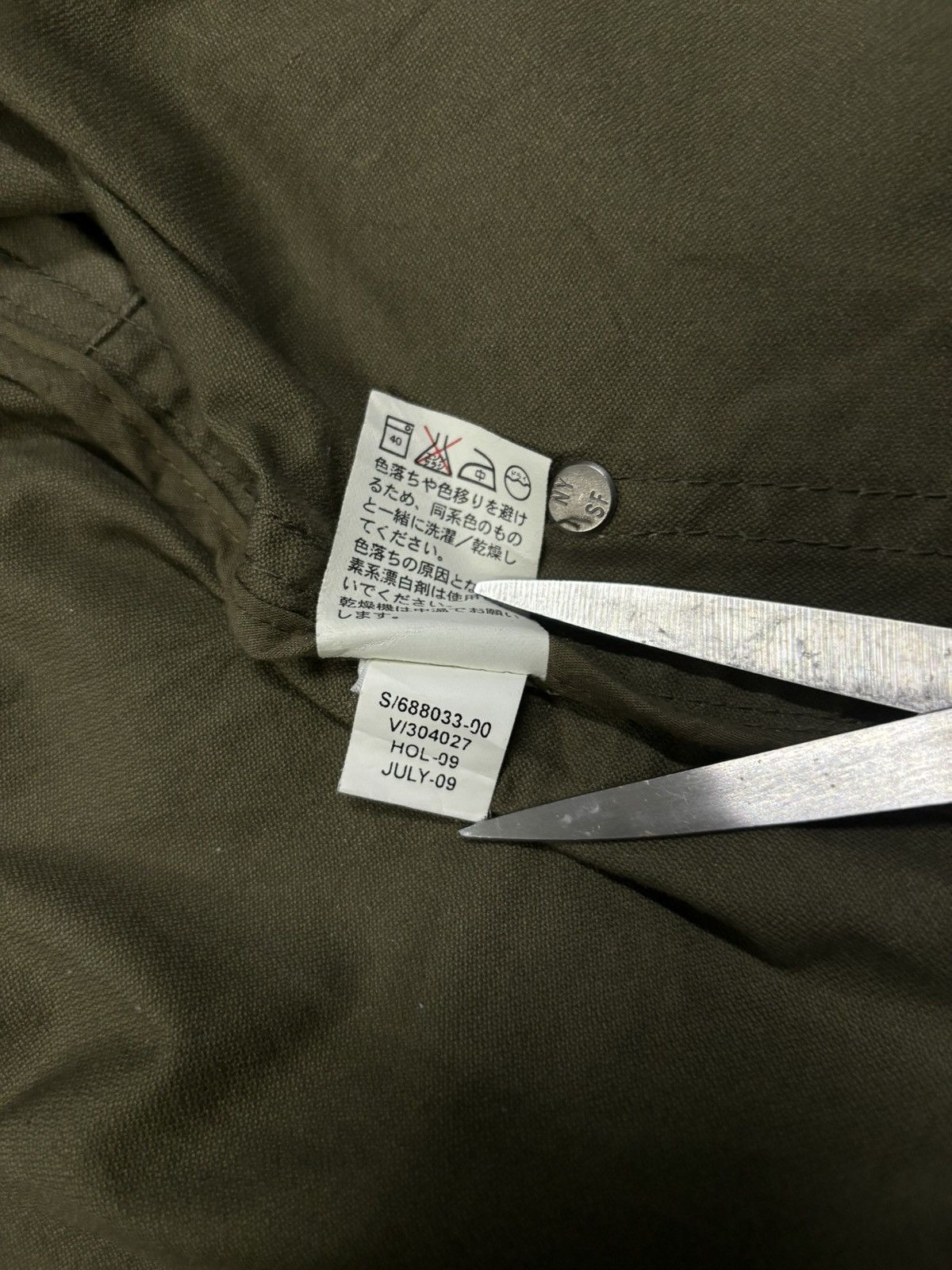 Balenciaga × Gap × Yeezy Vintage Gap Khaki Green Tactical Military Field Jacket Size US M / EU 48-50 / 2 - 20 Thumbnail