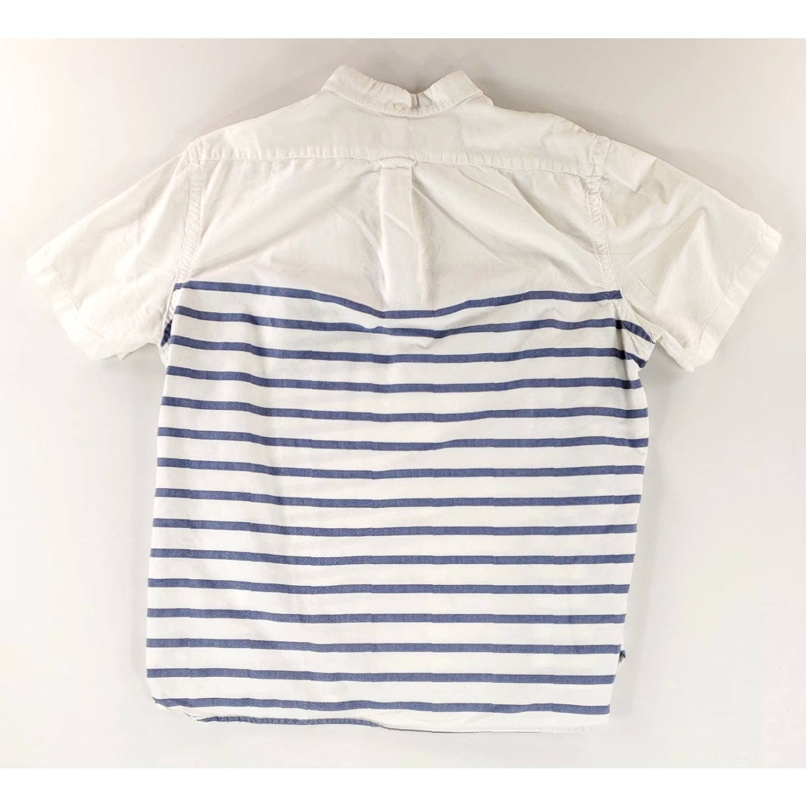 Ralph Lauren Ralph Lauren Shirt Button Down Short Sleeve Striped Blue White Mens XXL 2XL White Size US XXL / EU 58 / 5 - 3 Thumbnail