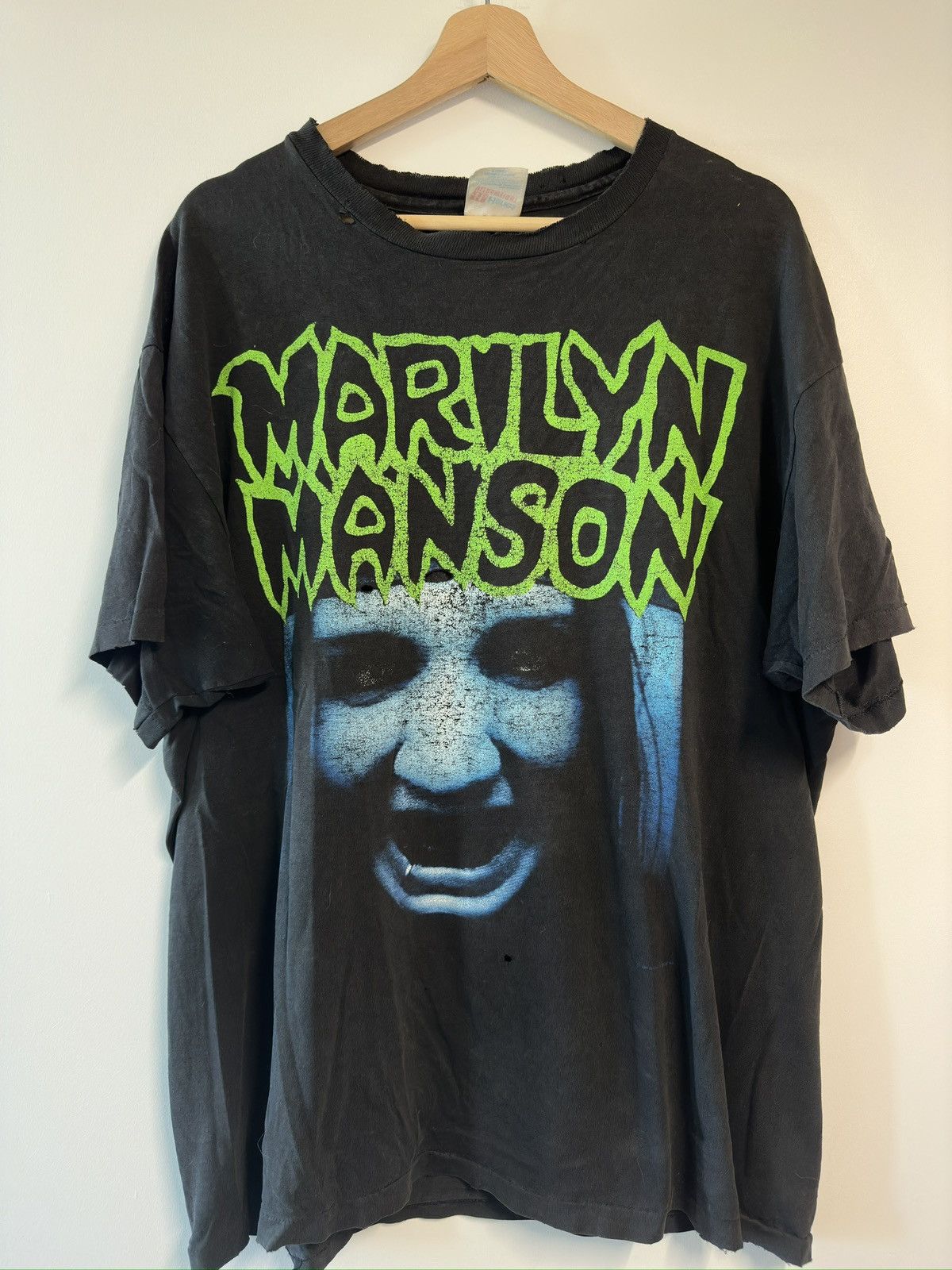 image of Vintage Marilyn Manson This Is Your World Tee in Black, Men's (Size XL)