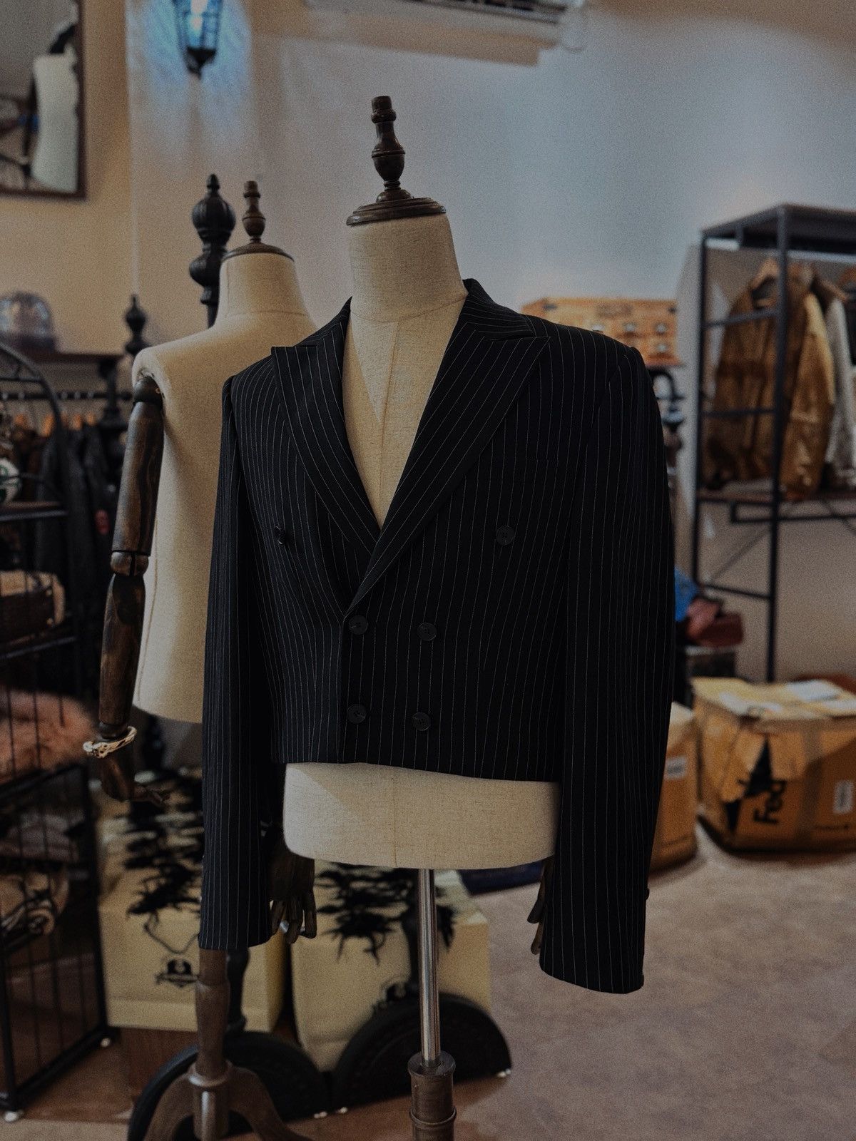 Other Nothing Lose Unisex Strip Blazer Size 40R - 6 Thumbnail