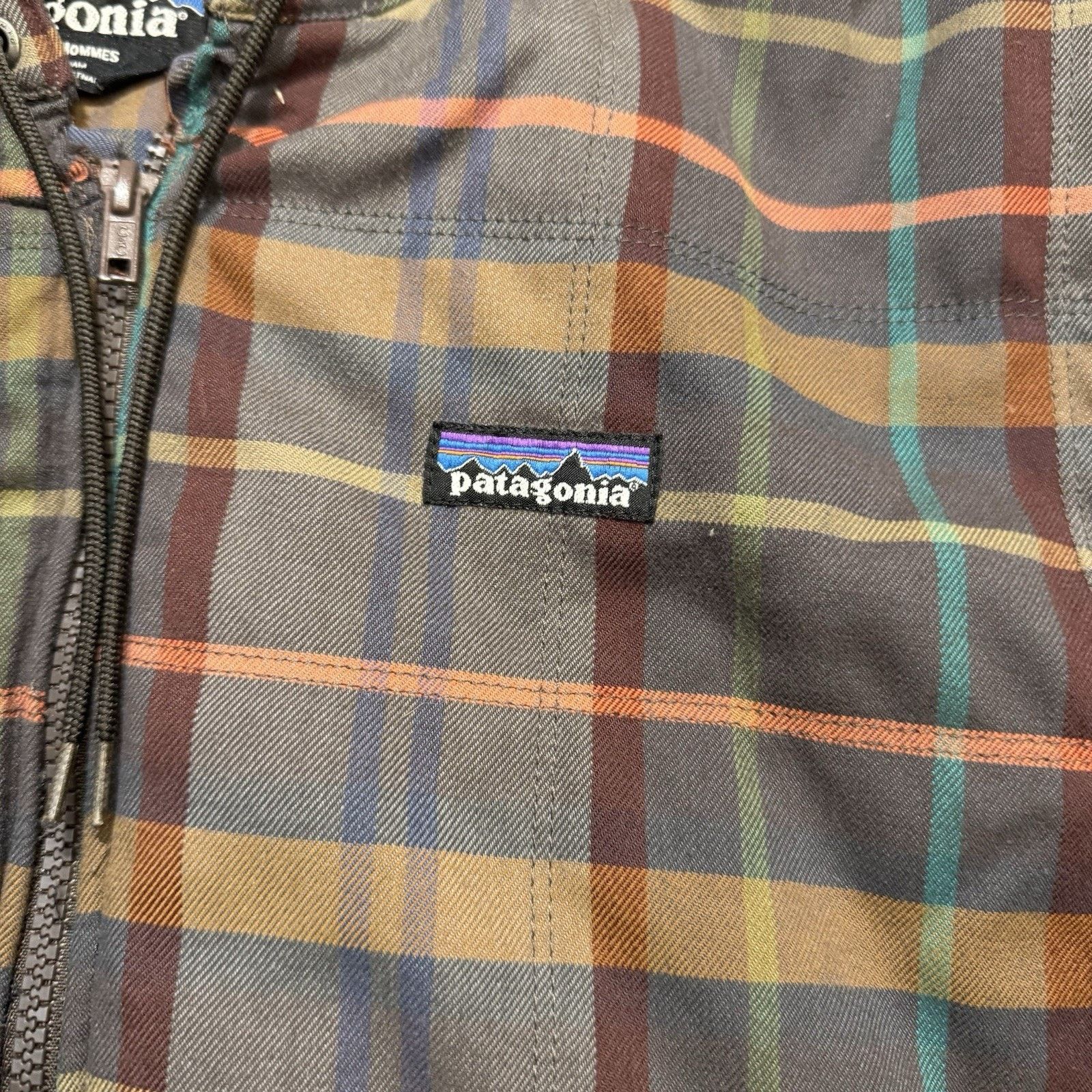 Patagonia Patagonia Box Quilt Jacket Checkered Brown Red Blue Lines. Size US L / EU 52-54 / 3 - 2 Thumbnail