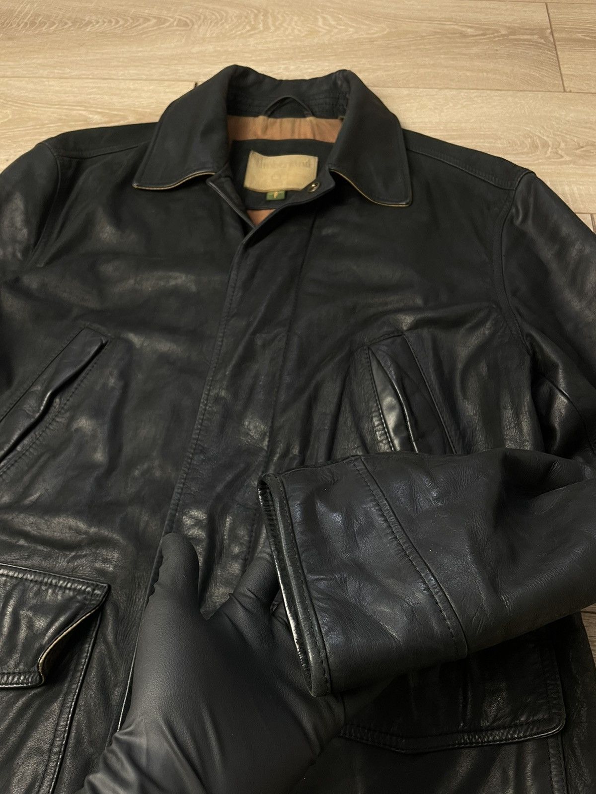 Timberland Timberland Black vintage lather jacket S Men Size US S / EU 44-46 / 1 - 9 Thumbnail