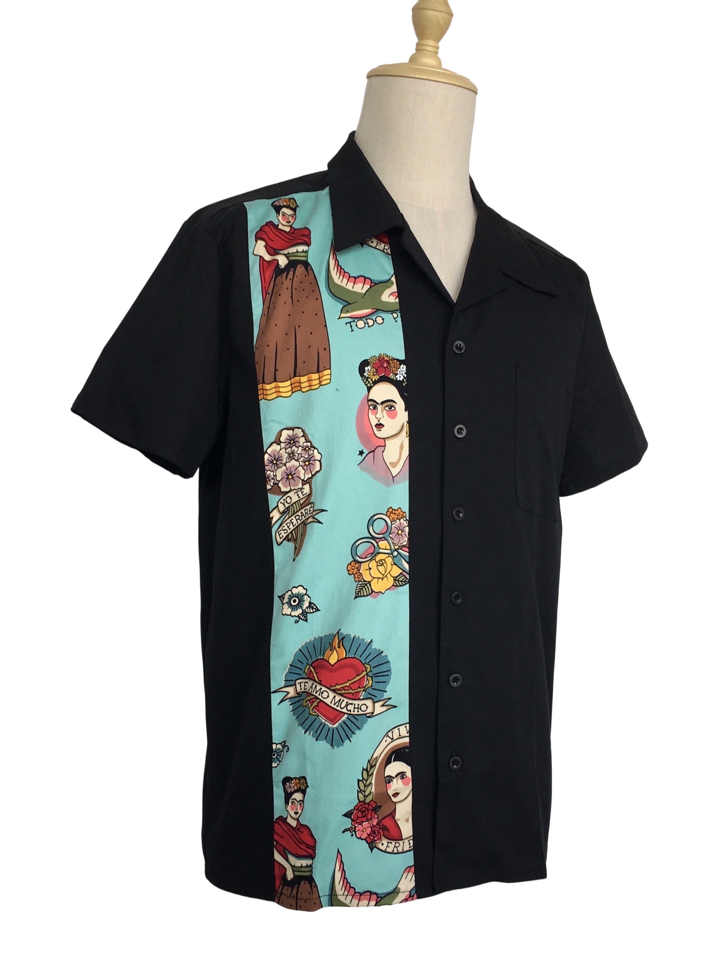 Other Retro Style Print Panel Casual Shirts Size US XXL / EU 58 / 5 - 2 Thumbnail