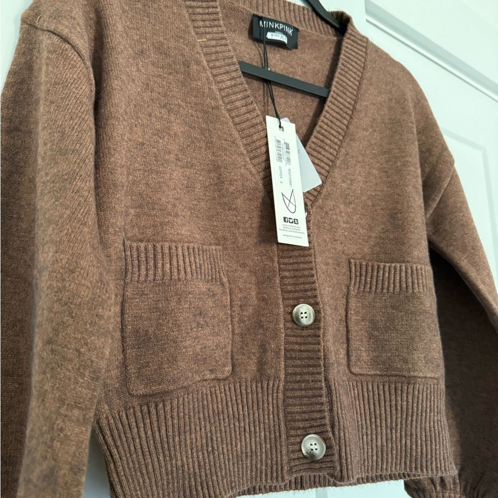 MINKPINK NEW MinkPink Mithra Cardigan - Copper - Small - $119 Size S / US 4 / IT 40 - 10 Thumbnail