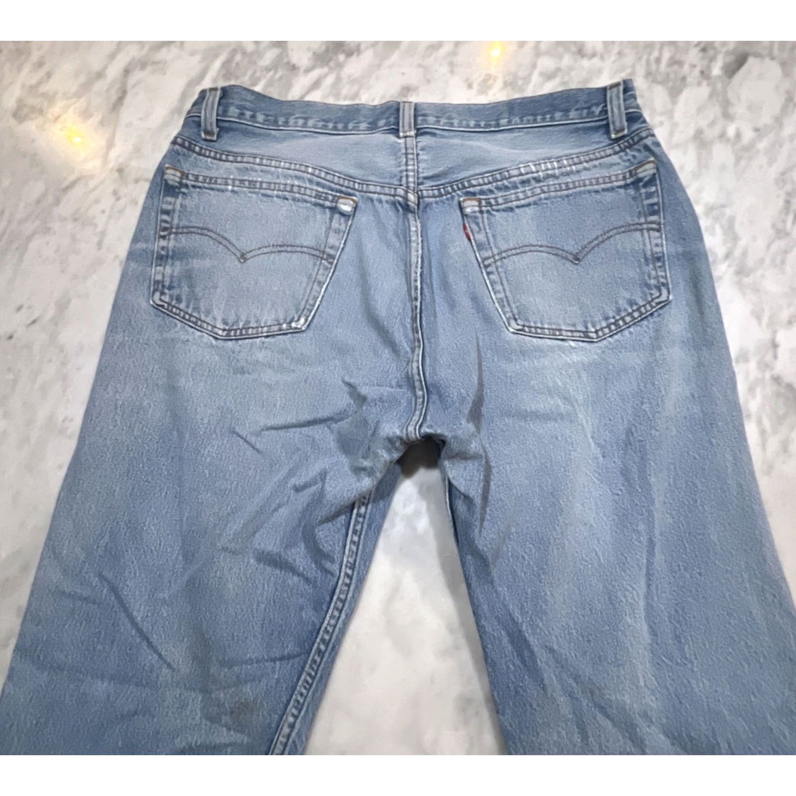 Vintage VINTAGE LEVIS 501 Jeans Original Fit Button Fly Measure 36x32 Size 38x34 USA Men Size US 36 / EU 52 - 5 Thumbnail