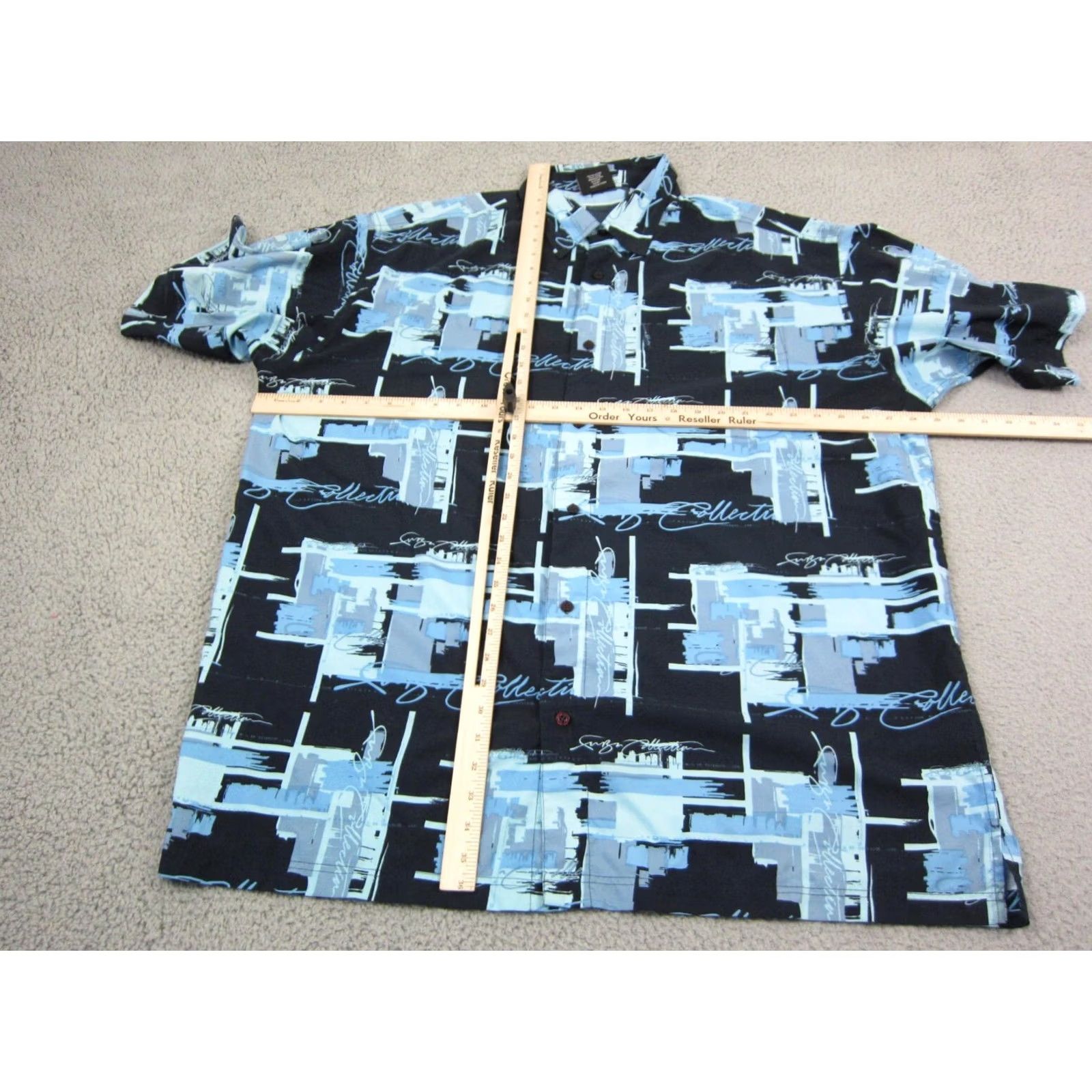 Fubu VINTAGE FUBU Shirt Adult 3XL Blue All Over Print AOP 90s Hawaiian Mens Shirt Size US XXL / EU 58 / 5 - 6 Thumbnail