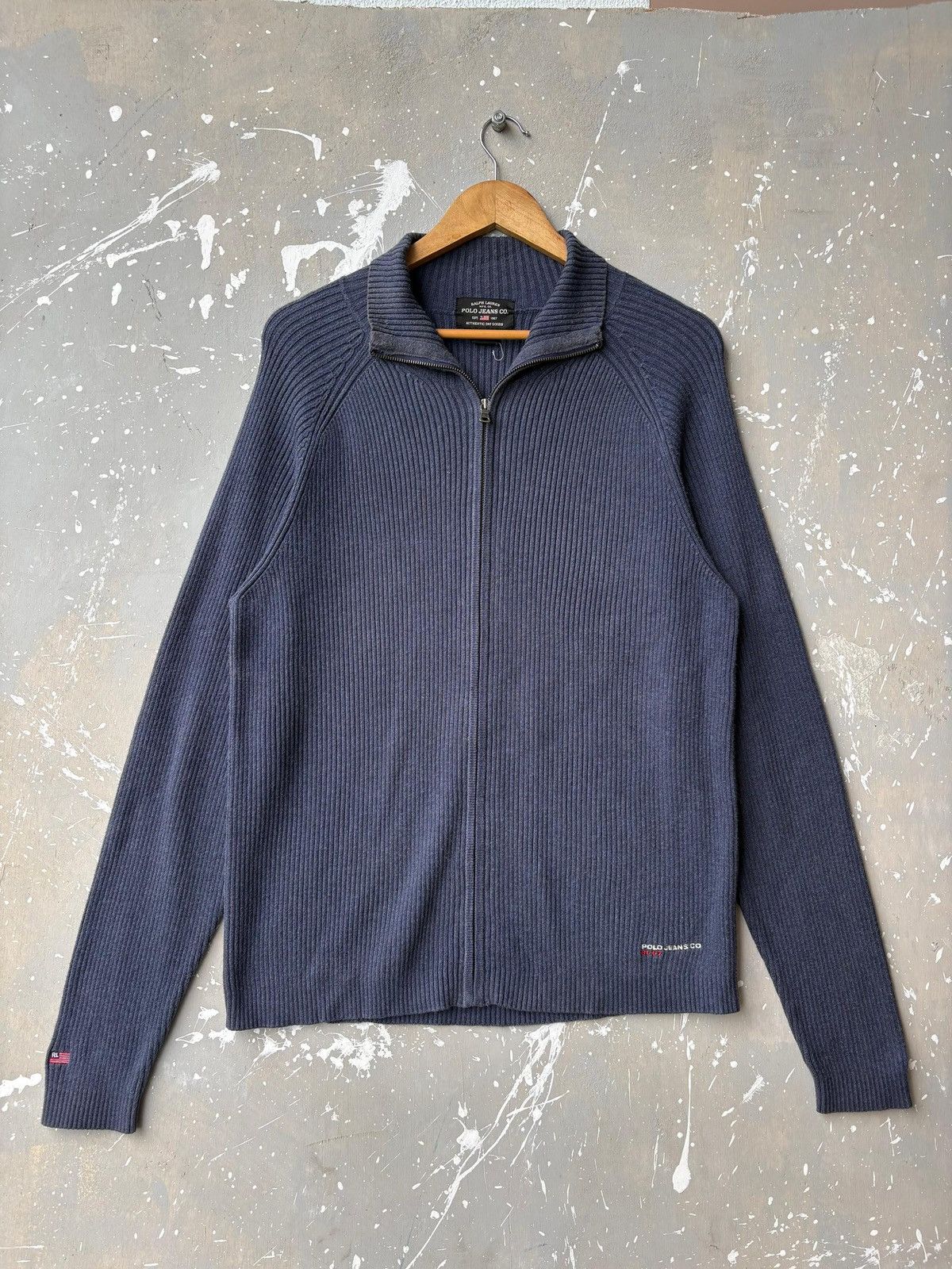 Polo Ralph Lauren Vintage Polo Jeans Co. Ralph Lauren Knitted Cardigan Jacket Size US L / EU 52-54 / 3 - 1 Thumbnail