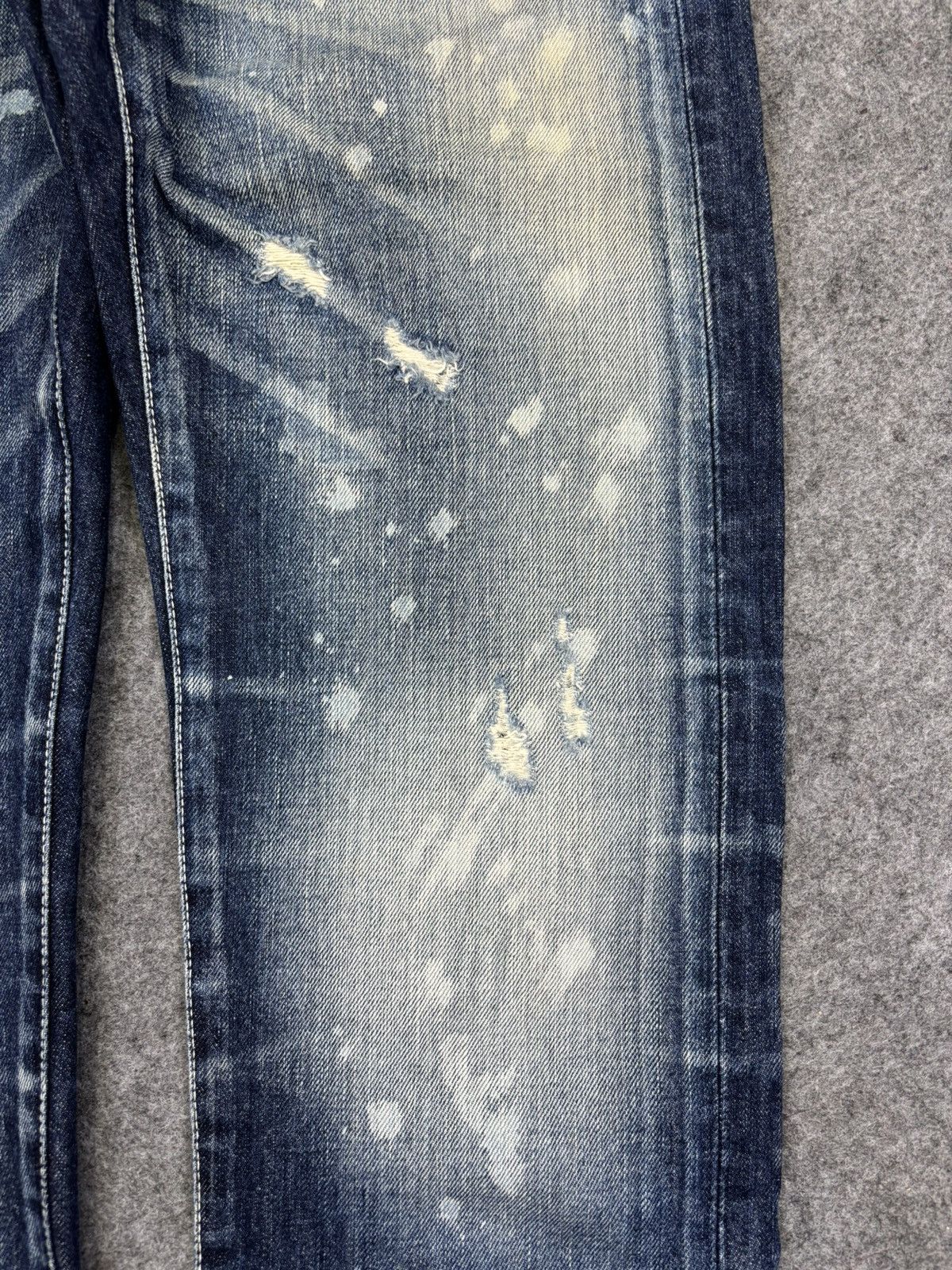 💥Insane Style💥Vanquish Paint Spltter Distressed Denim F707