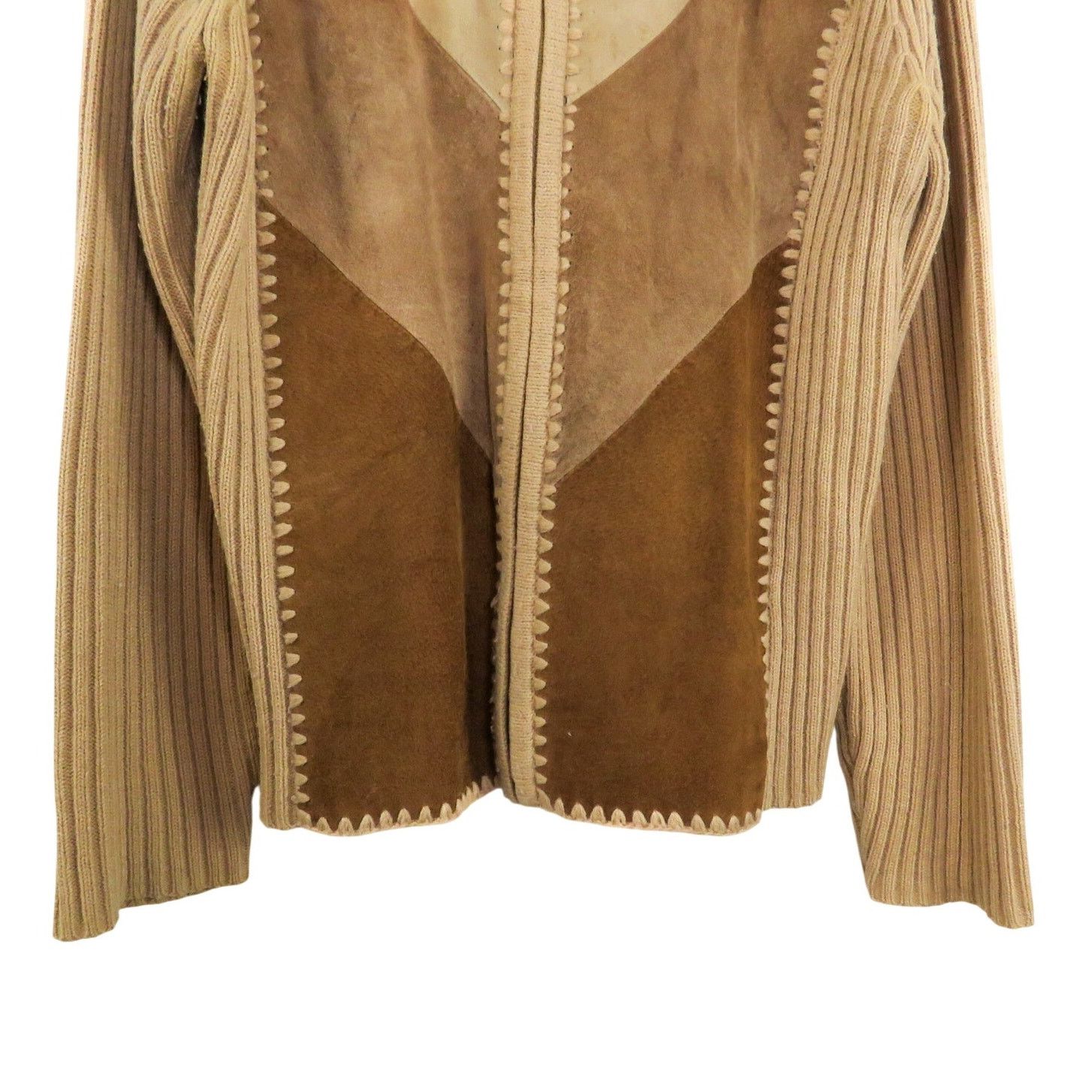 Vintage Vintage Suede Leather Jacket Brown Neutral Casual Medium Size M / US 6-8 / IT 42-44 - 10 Thumbnail