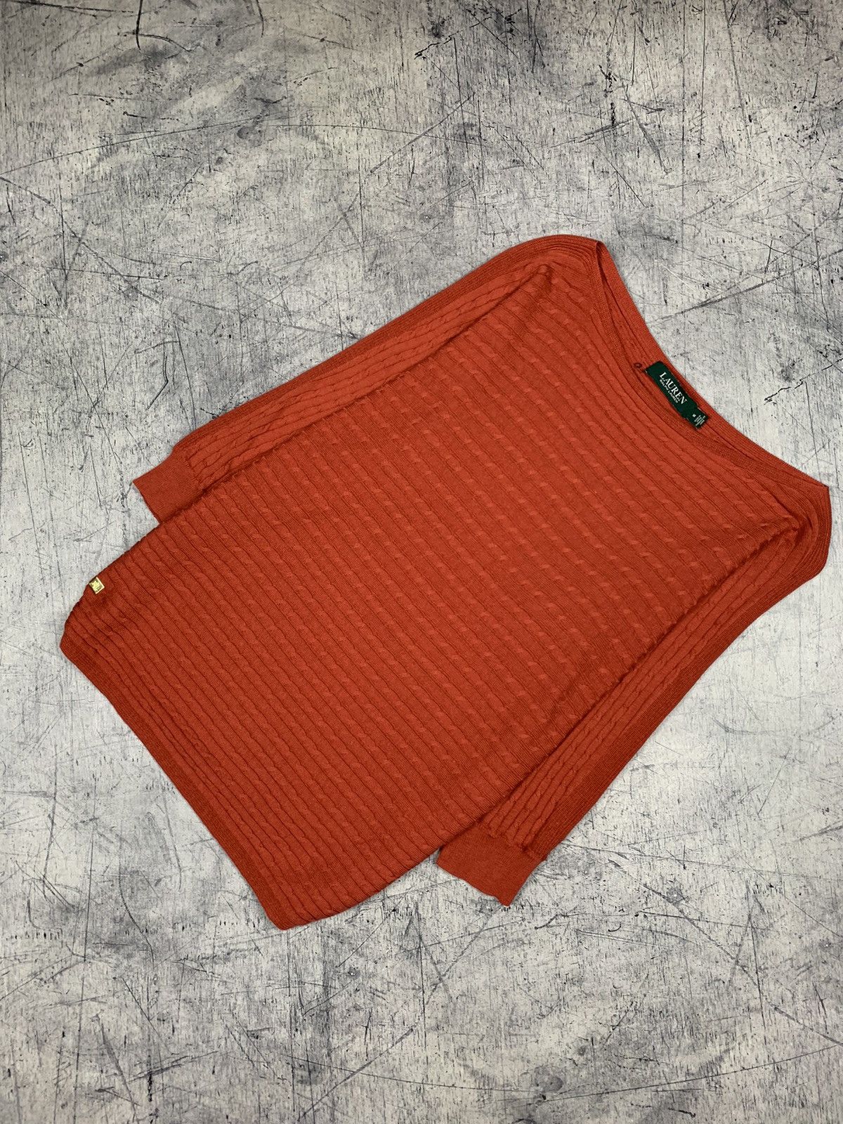 Lauren Ralph Lauren Lauren Ralph Lauren Knit Sweater Size M Orange Long Sleeve Size M / US 6-8 / IT 42-44 - 2 Thumbnail