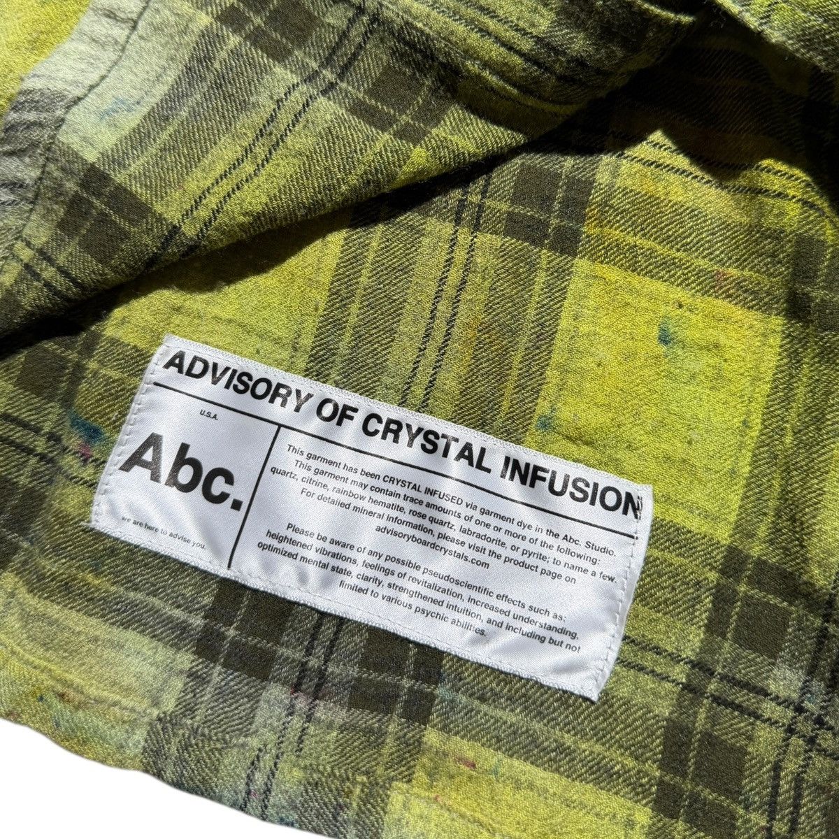 Advisory Board Crystals Crystal infused Dyed plaid flannel Size US L / EU 52-54 / 3 - 5 Thumbnail