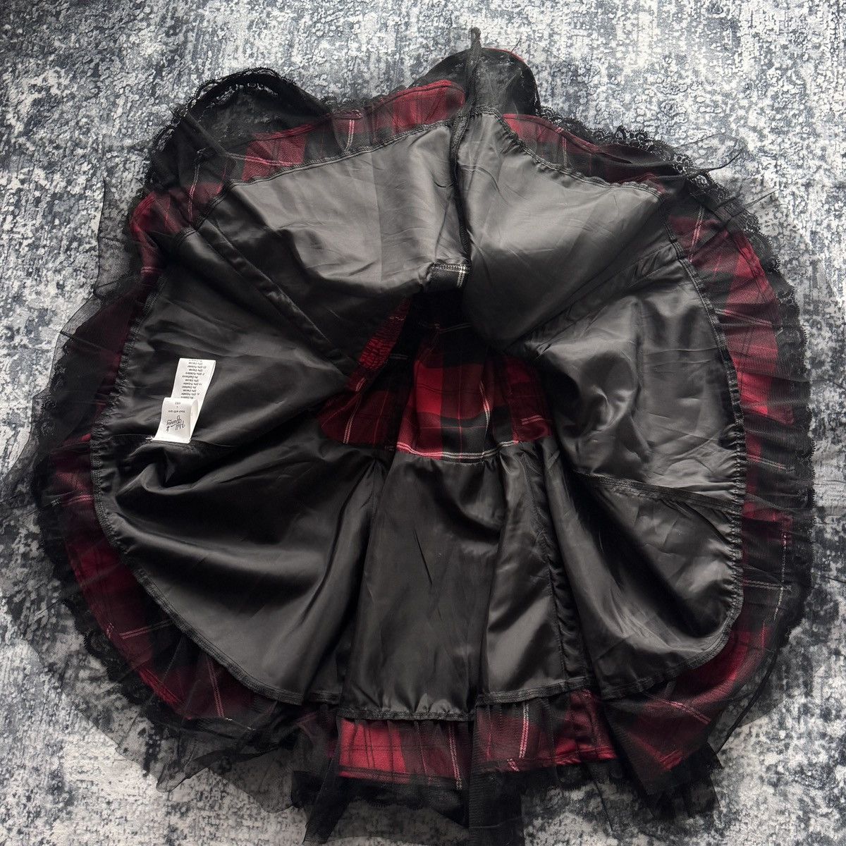 Handmade Corset Mini Dress Gothic Punk Tartan Alt Grunge Y2K Japan Size L / US 10 / IT 46 - 11 Thumbnail