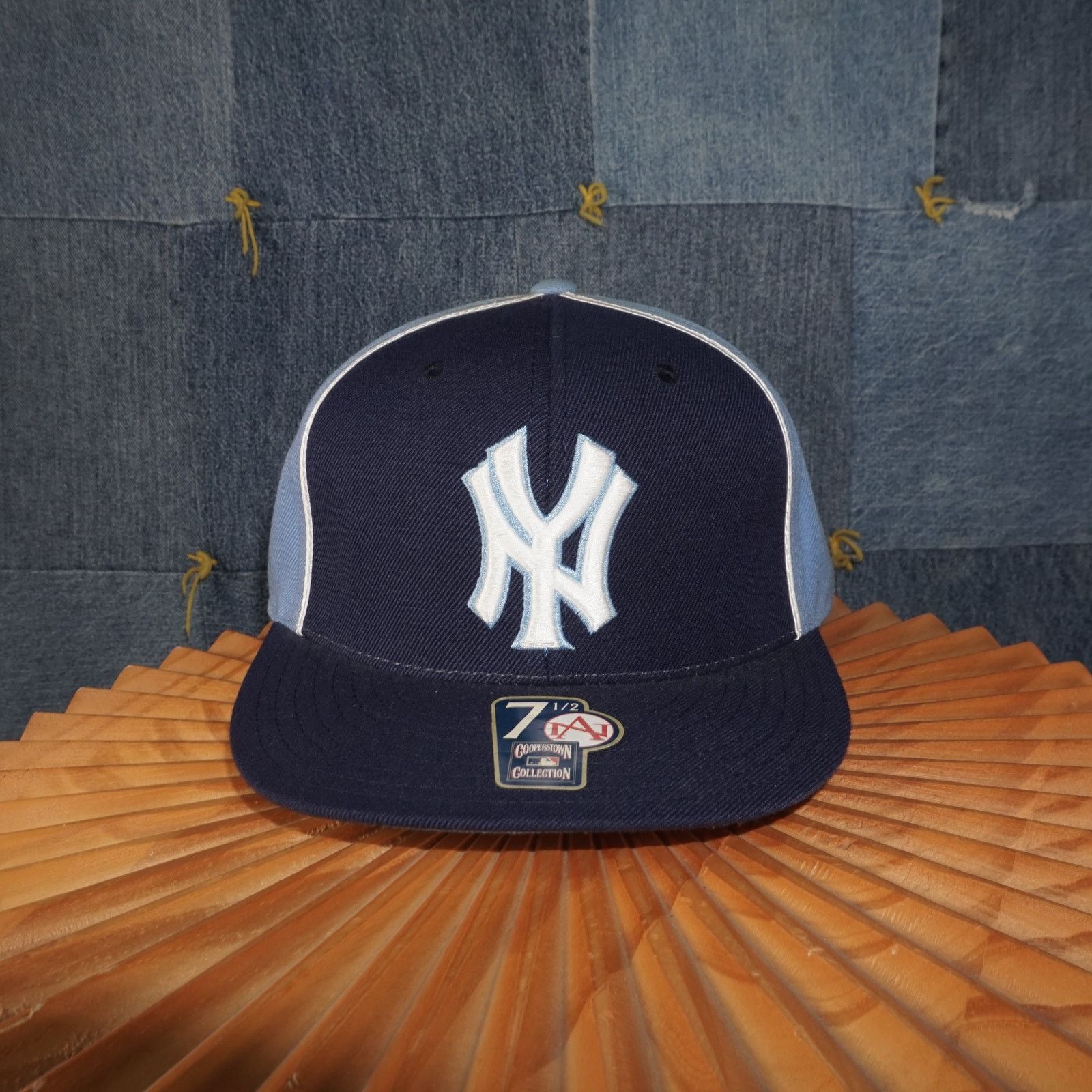 MLB 7 ½ -Vintage Y2K New york yankees fitted 00s cooperstown hat Size ONE SIZE - 1 Thumbnail