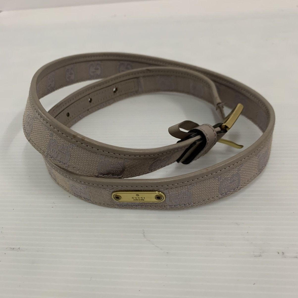 Gucci Gucci Monogram Leather Canvas Belts Size ONE SIZE - 5 Thumbnail