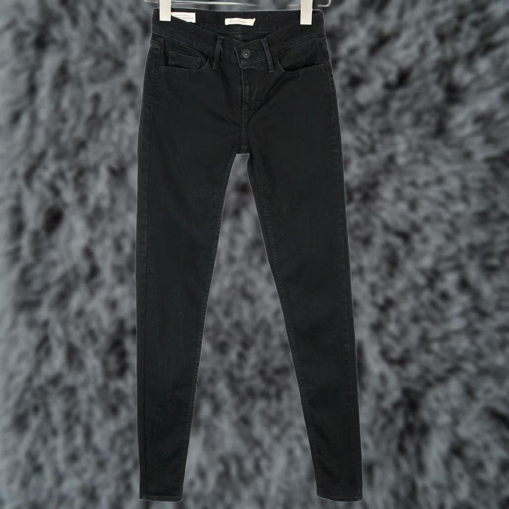 Levi's LEVI'S 710 Super Skinny Jeans Women's W27/L34 Black Stretch Zip Fly Logo Size 27" / US 4 / IT 40 - 1 Thumbnail
