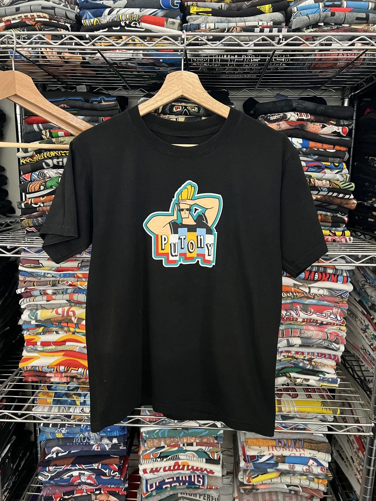 Cartoon Network 90s Johnny “Putoni” Bravo Mexican Funny Tee Size US S / EU 44-46 / 1 - 1 Thumbnail