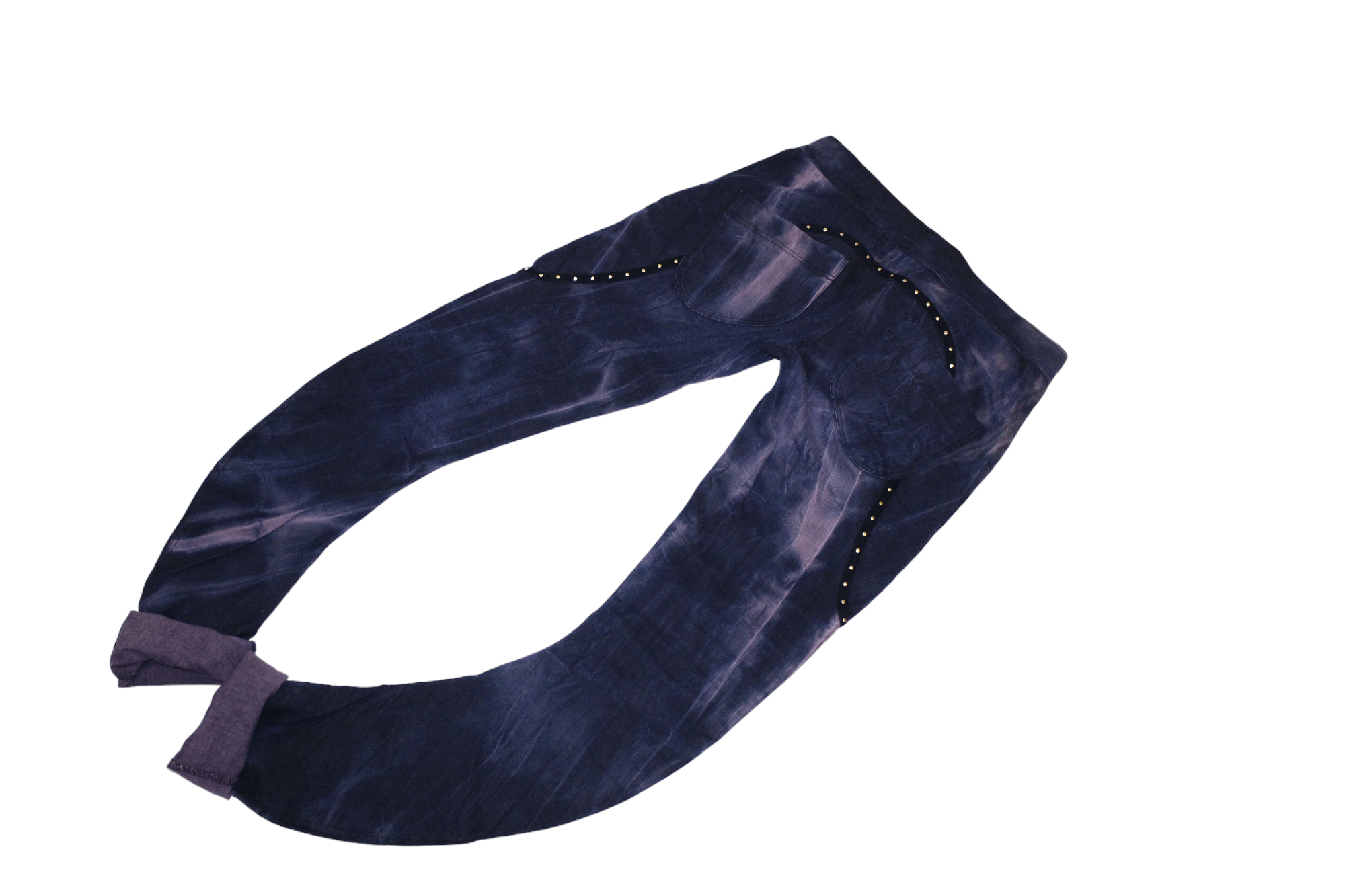 14th Addiction Rebekka Ruetz Studded Tie-dye Denim Arc Skinny Pants Size 31" - 11 Thumbnail