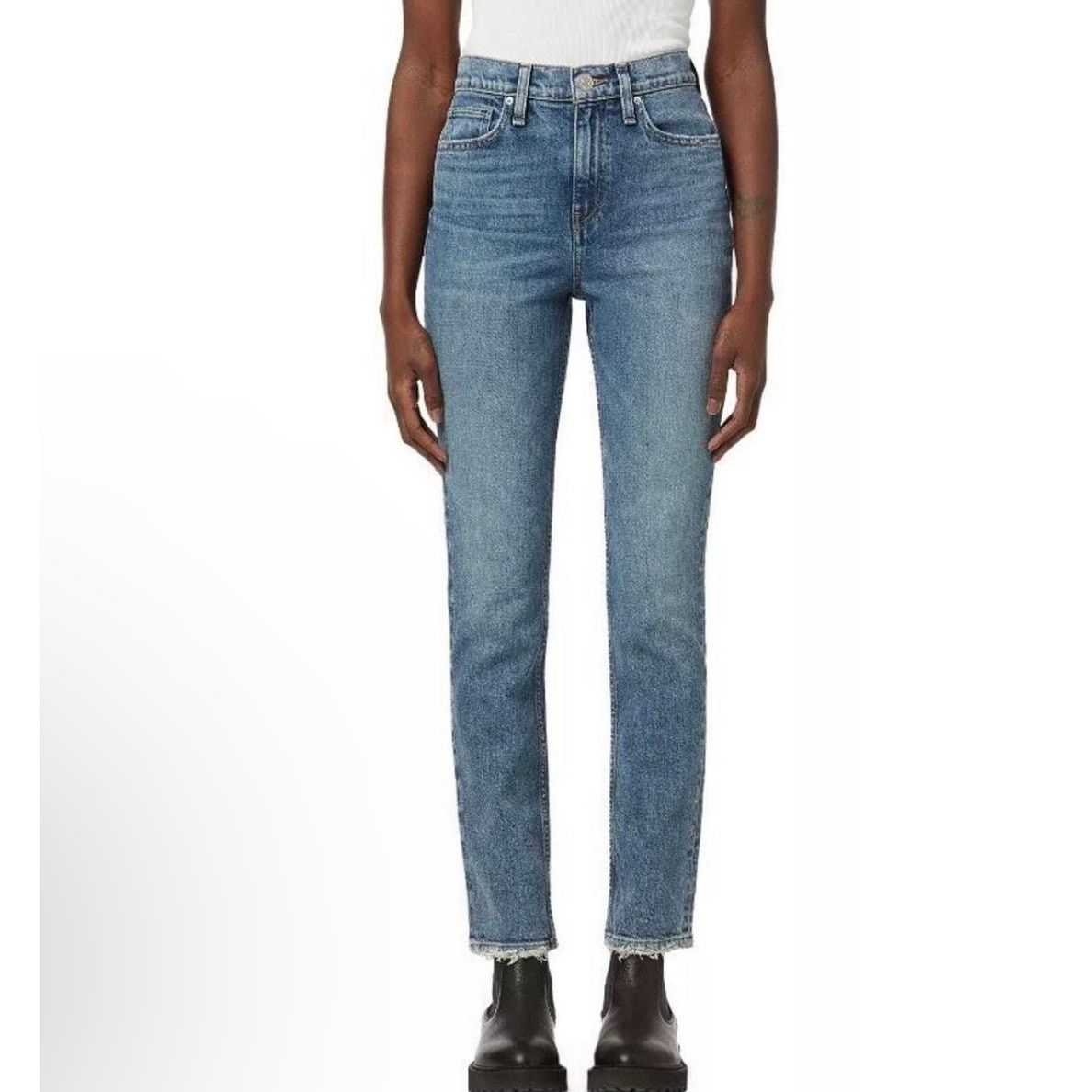 Hudson $215 New Hudson Jeans Holly High Waist Straight Ankle - 25 Size 25" / US 0 / IT 36 - 1 Thumbnail
