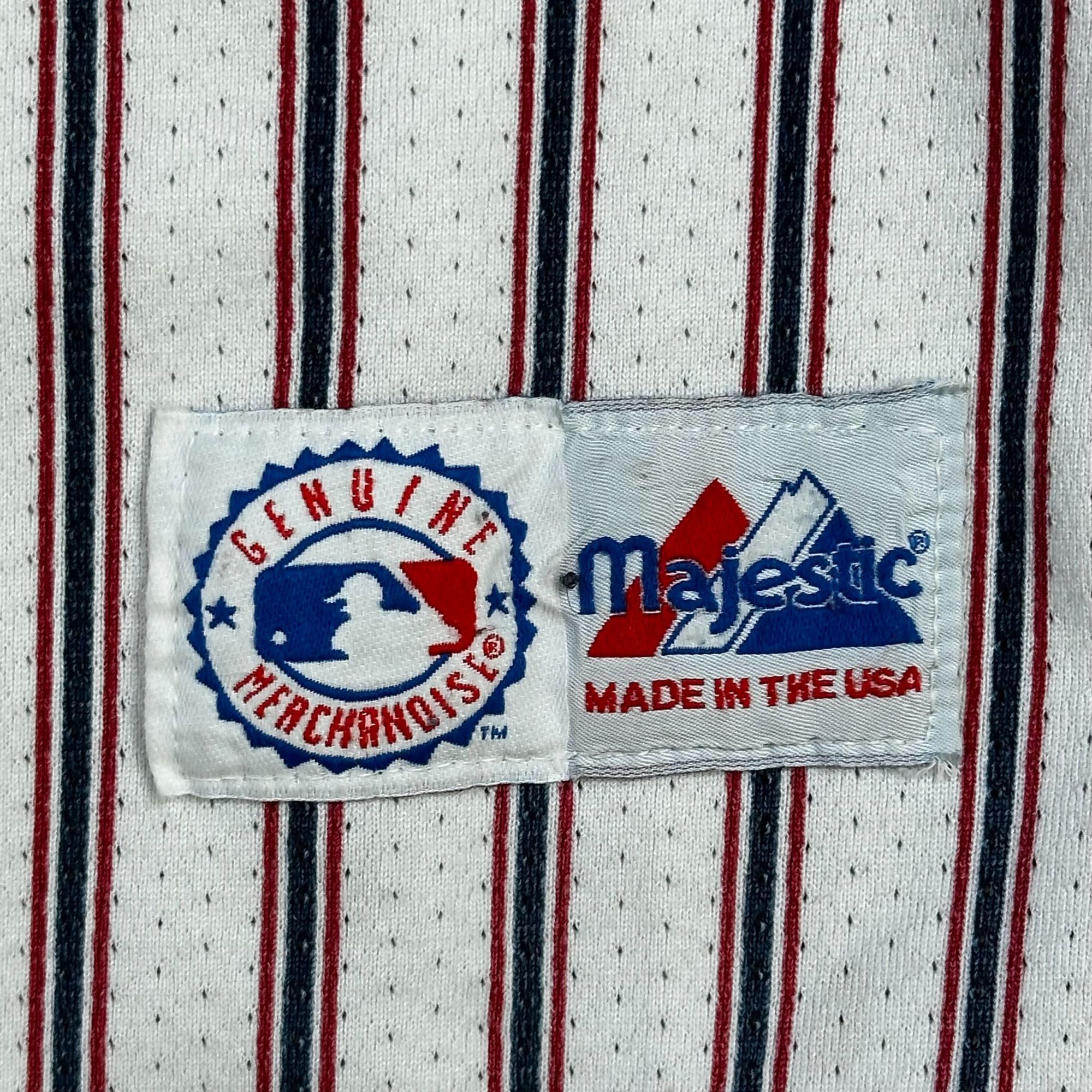 Majestic Atlanta Braves Majestic MLB Genuine Merchandise Pinstripe Je Size US XL / EU 56 / 4 - 4 Thumbnail