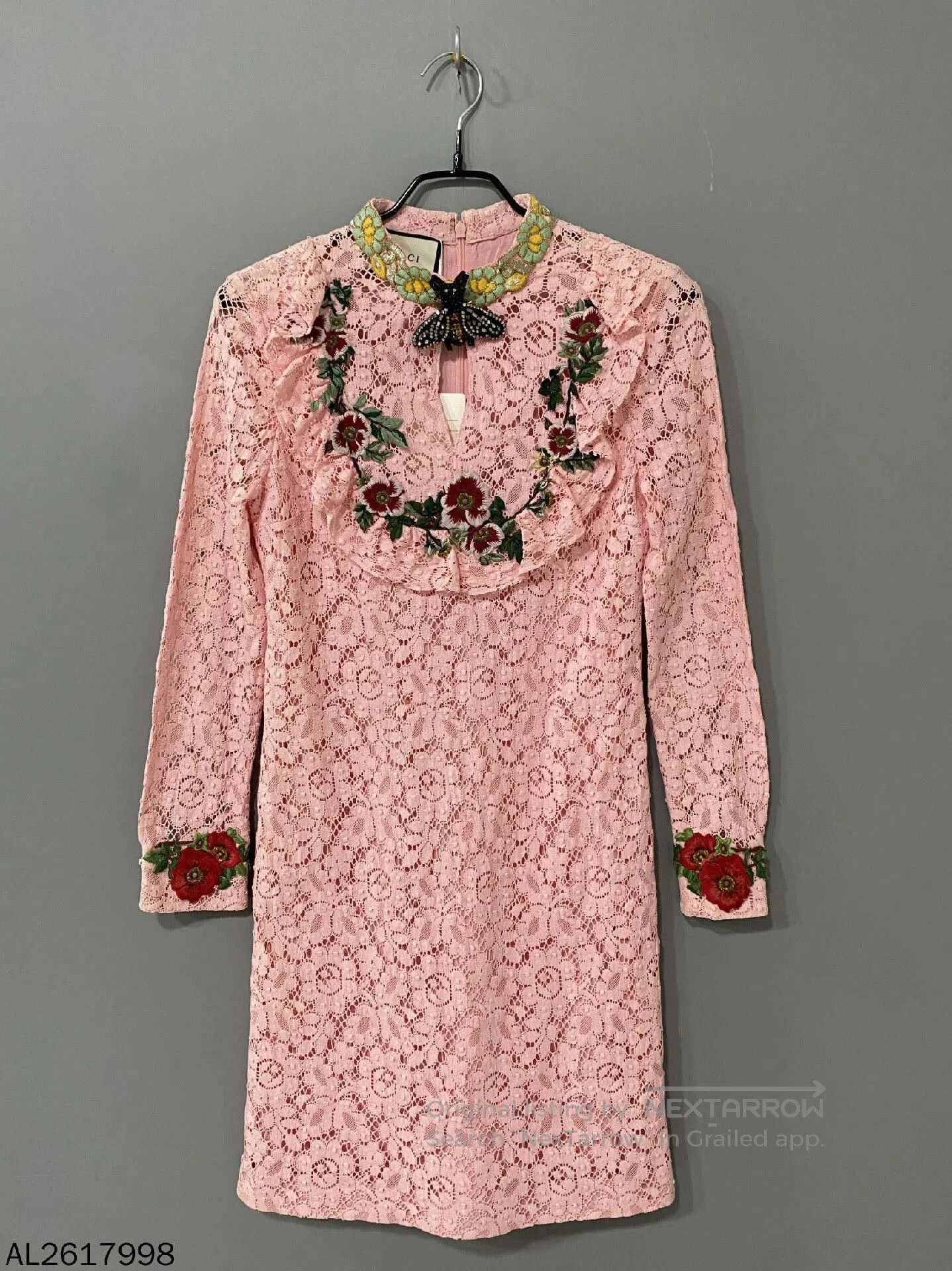 Gucci Gucci Floral Lace Bee Dress. Size M / US 6-8 / IT 42-44 - 1 Thumbnail