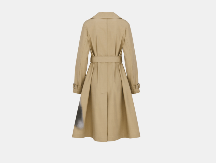Dior o1w1db11225 427M13 Trench Coat in Beige Size L / US 10 / IT 46 - 2 Thumbnail