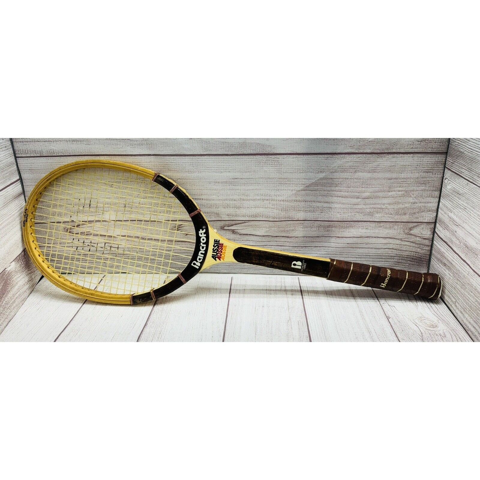 Other Vintage Bancroft Aussie Wooden Tennis Racket 27 inches Long | Grailed