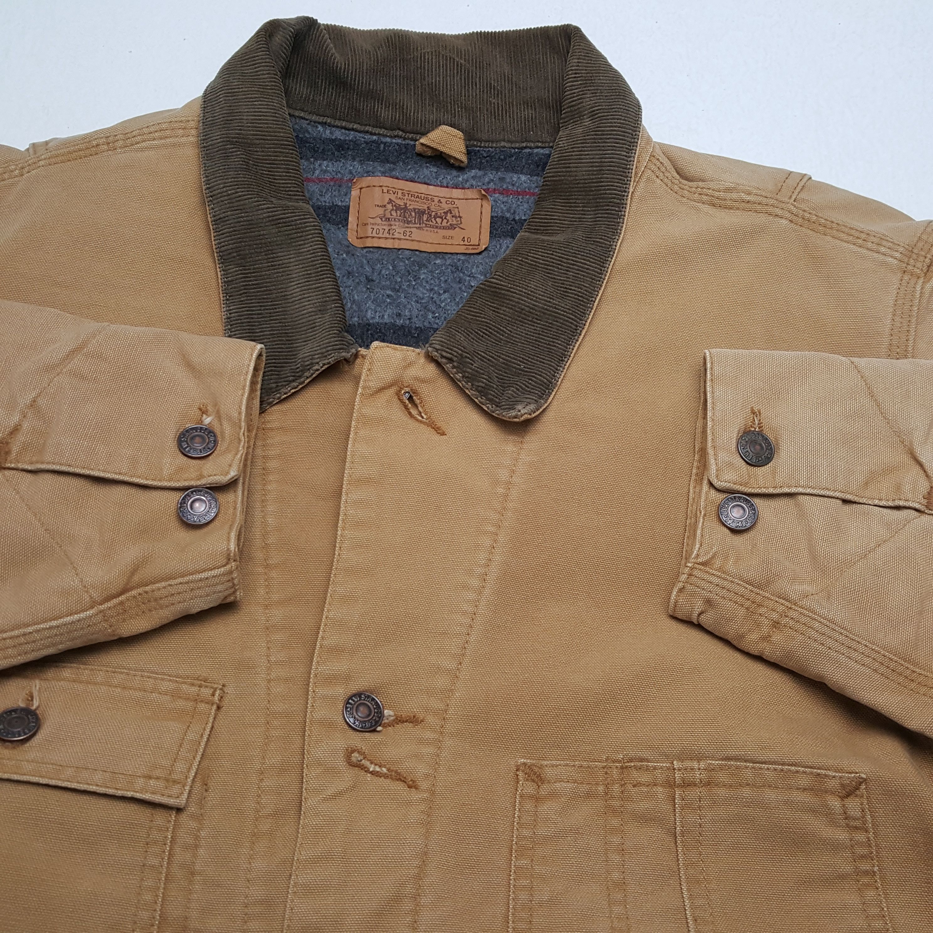 Levi's × Vintage Vintage LEVI'S American Style Work wear Jacket Size US XL / EU 56 / 4 - 9 Thumbnail