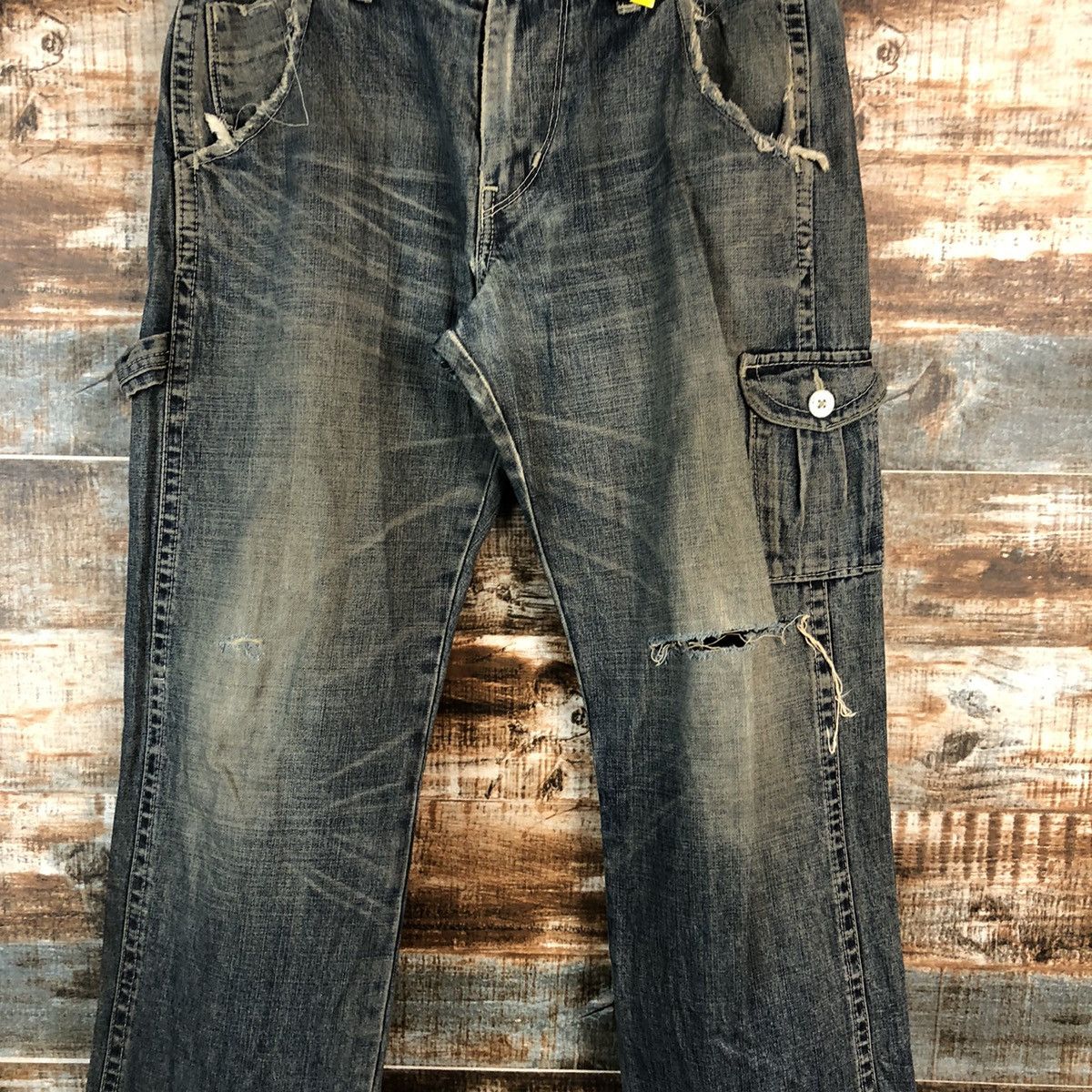 Levi's Levis vintage Black Distressed Denim Pants #A2155 Size US 30 / EU 46 - 5 Thumbnail