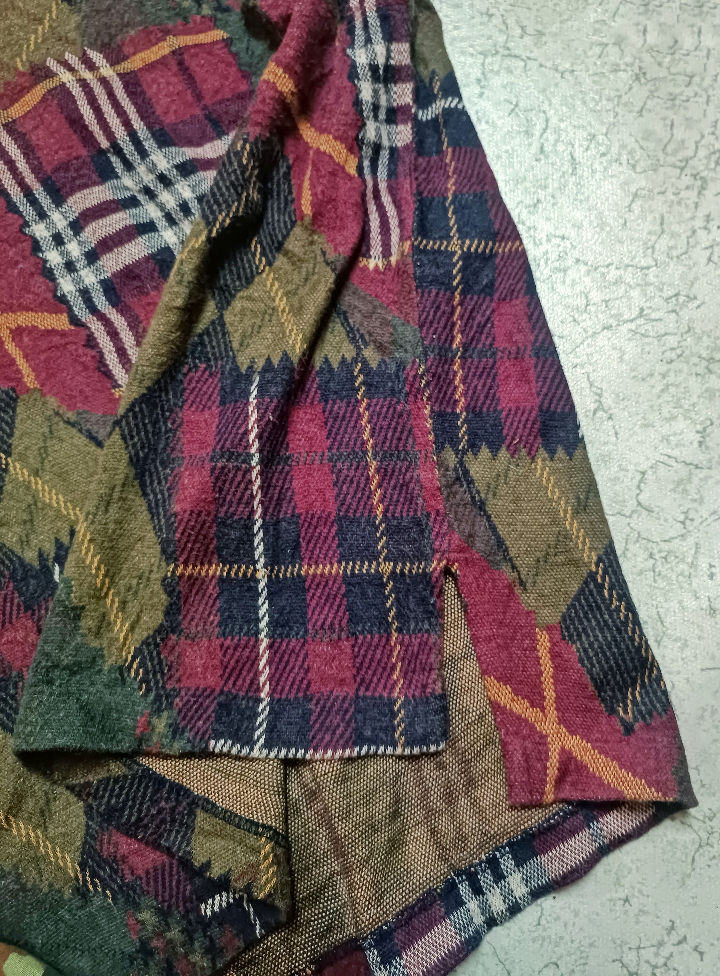 Burberry × Vintage BURBERRY USA VINTAGE CHECK PATCHWORK SWEATER SIZE S Size US S / EU 44-46 / 1 - 7 Thumbnail