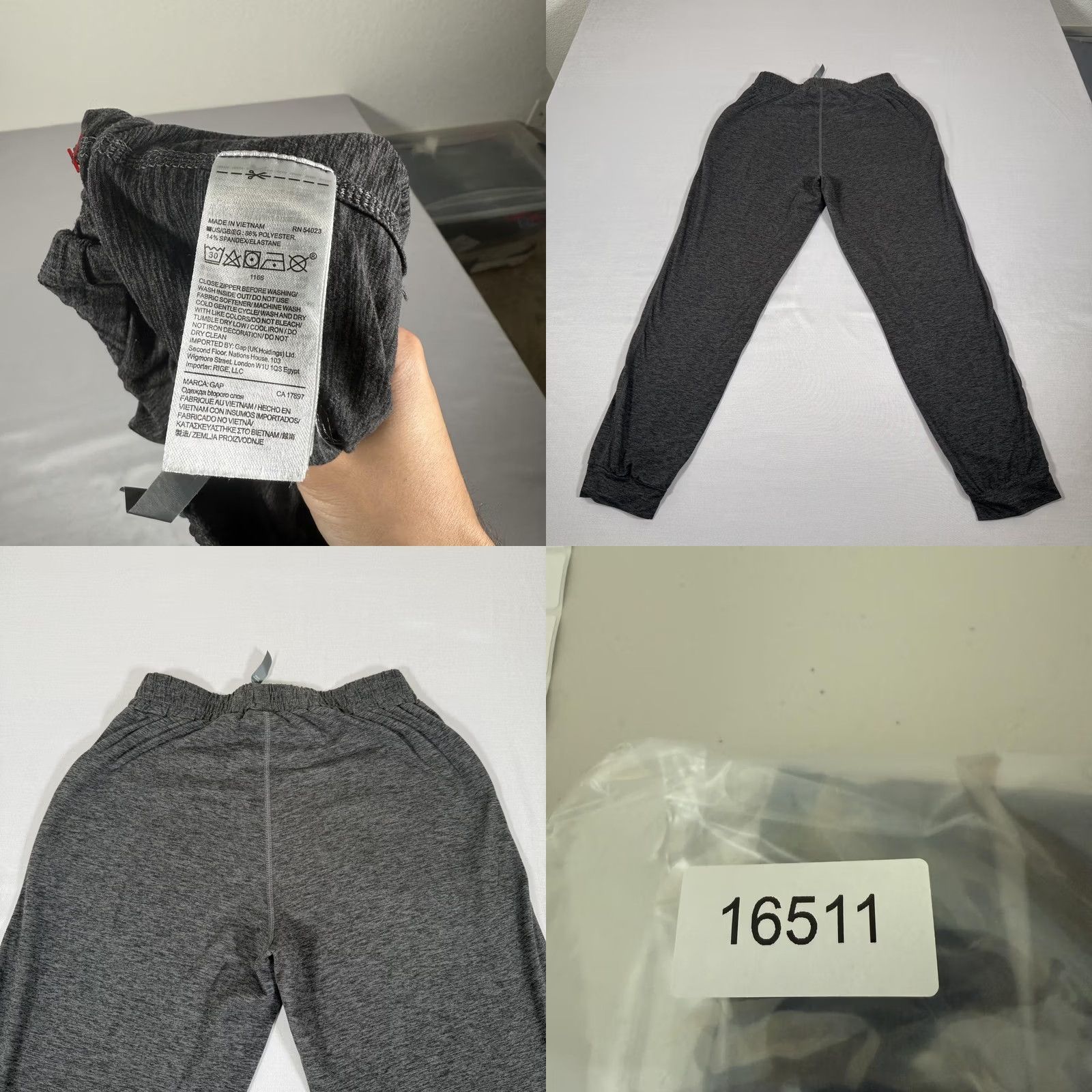 Vuori Vuori Pants Womens Small Gray Jogger Knit Elastic Waist Pockets Slim Inseam 27in Tapered Athletic Jogger Size 28" / US 6 / IT 42 - 9 Thumbnail
