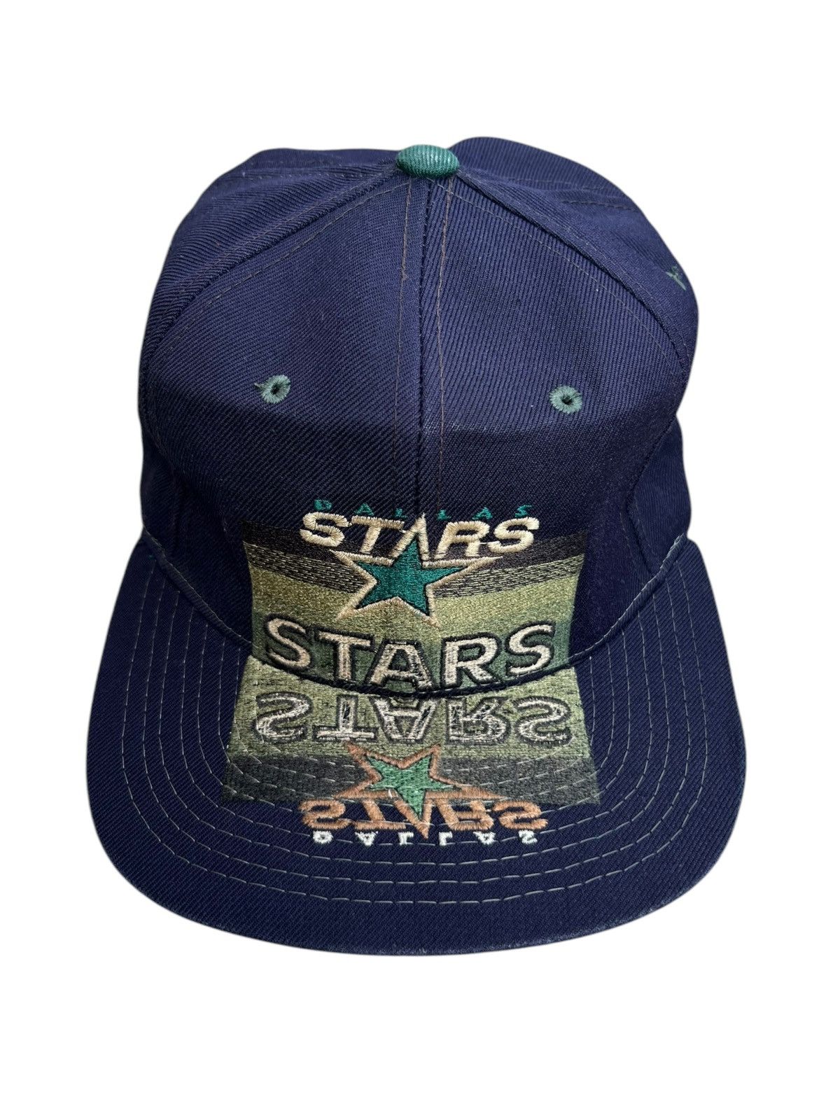 NBA Vintage 90s Dallas Stars Hat Cap Snap Back Blue Hockey Size ONE SIZE - 1 Thumbnail
